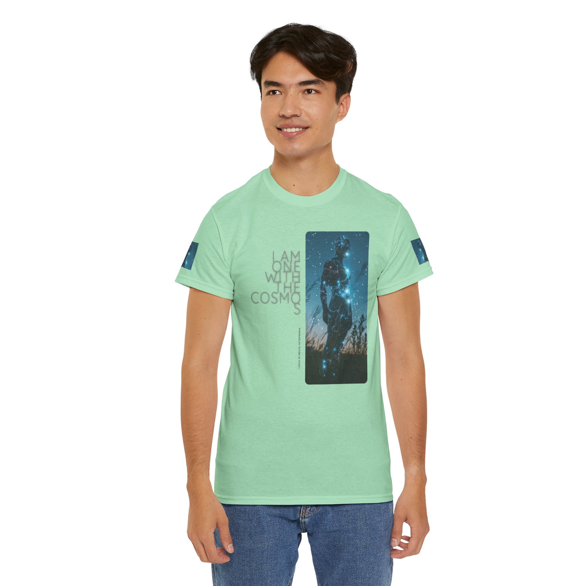 One With The Cosmos Unisex Heavy Cotton Tee