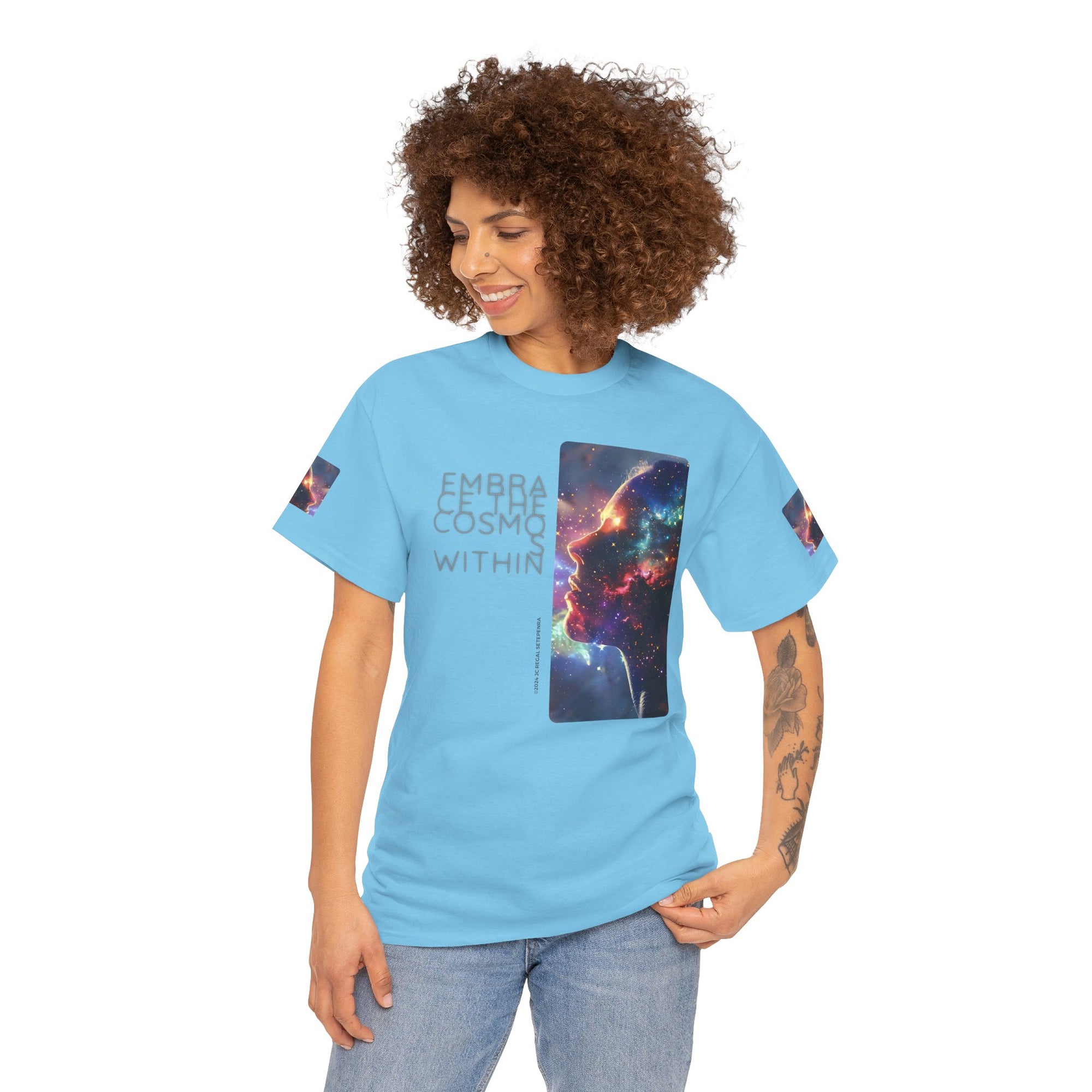 Embrace The Cosmos Within Unisex Heavy Cotton Tee