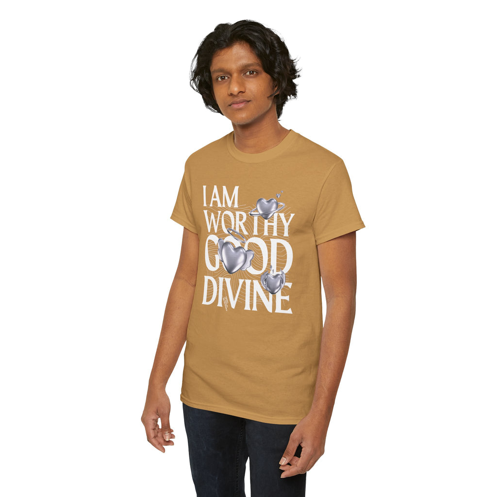 I AM WORTHY GOOD DIVINE Unisex Heavy Cotton Tee