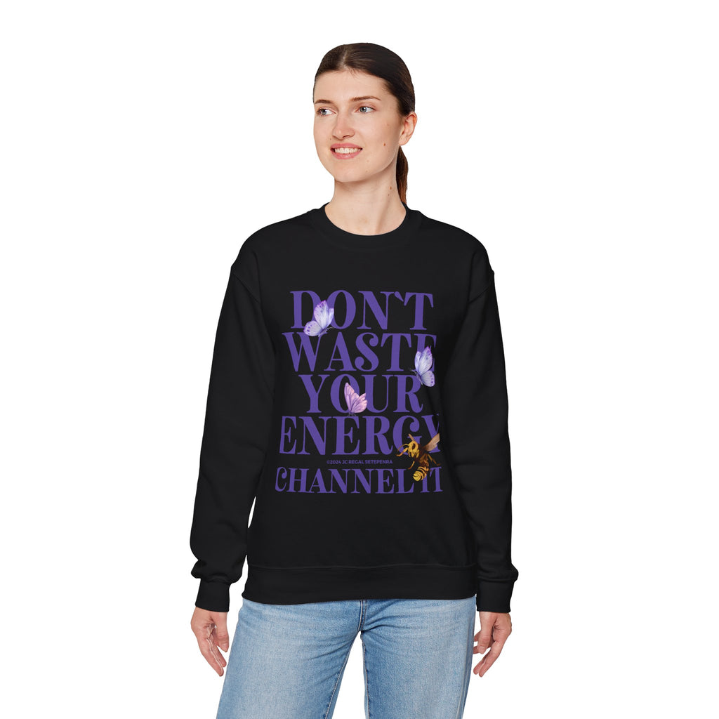 Channel It Unisex Heavy Blend™ Crewneck Sweatshirt (Purple Print)