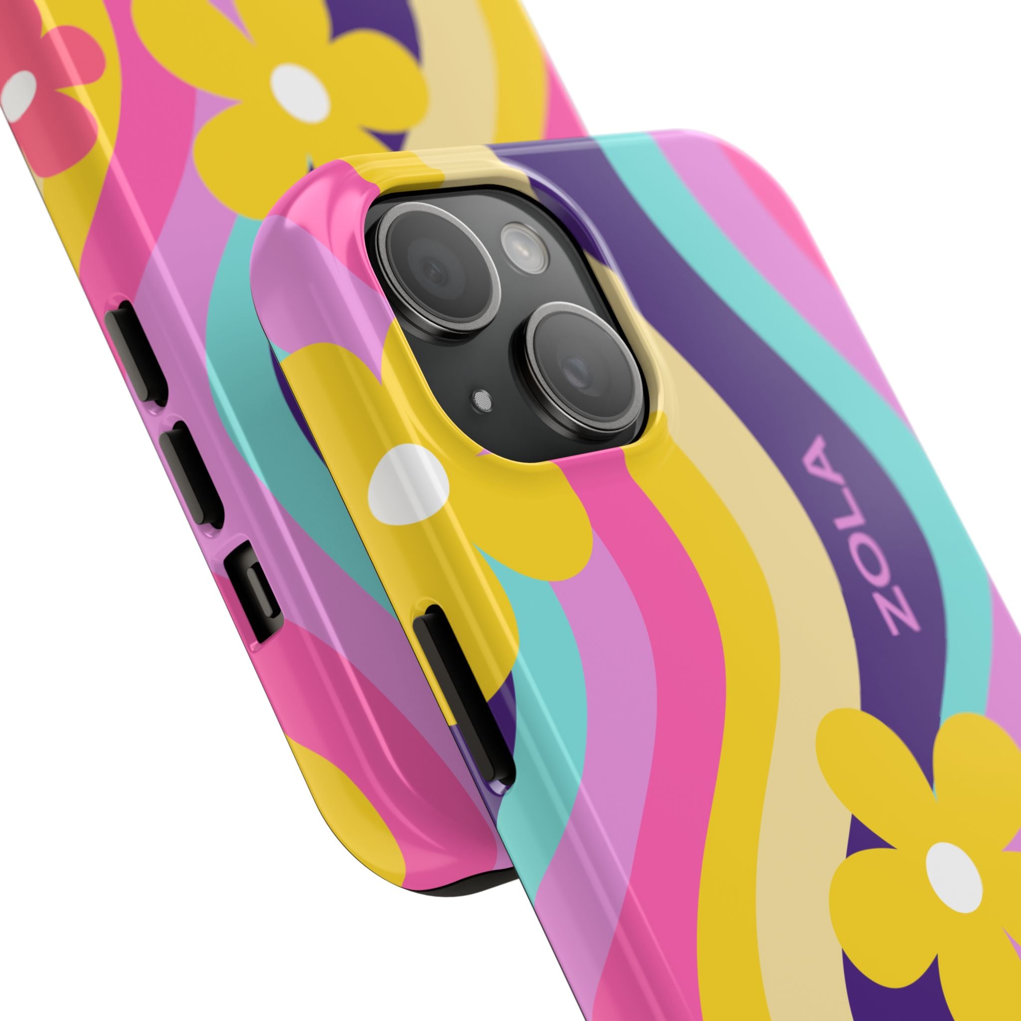 Zola Tough Phone Case (For iPhone, Galaxy & More) - Purple Wave