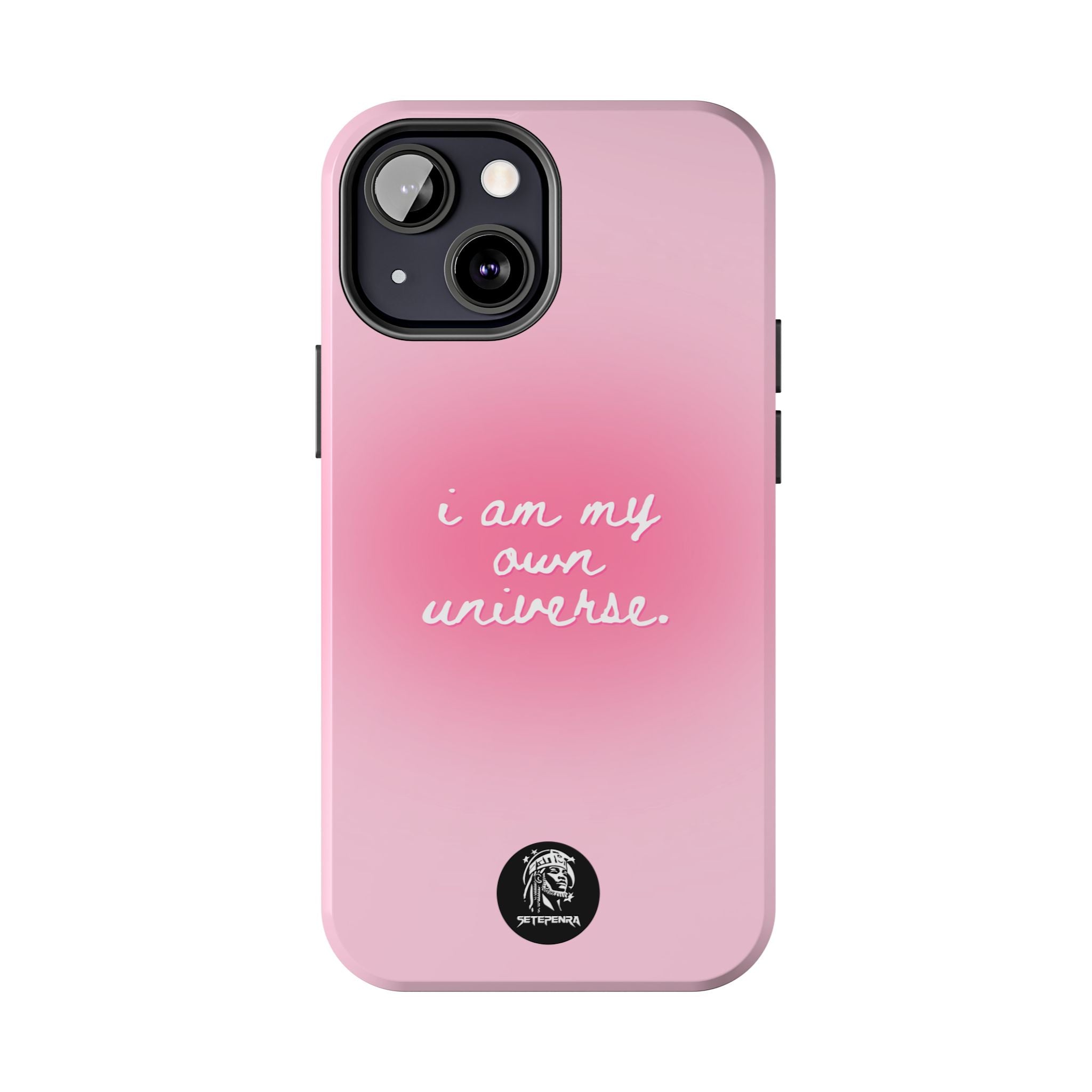 I Am My Own Universe Tough Phone Case (For iPhone, Galaxy & More) - Light Pink