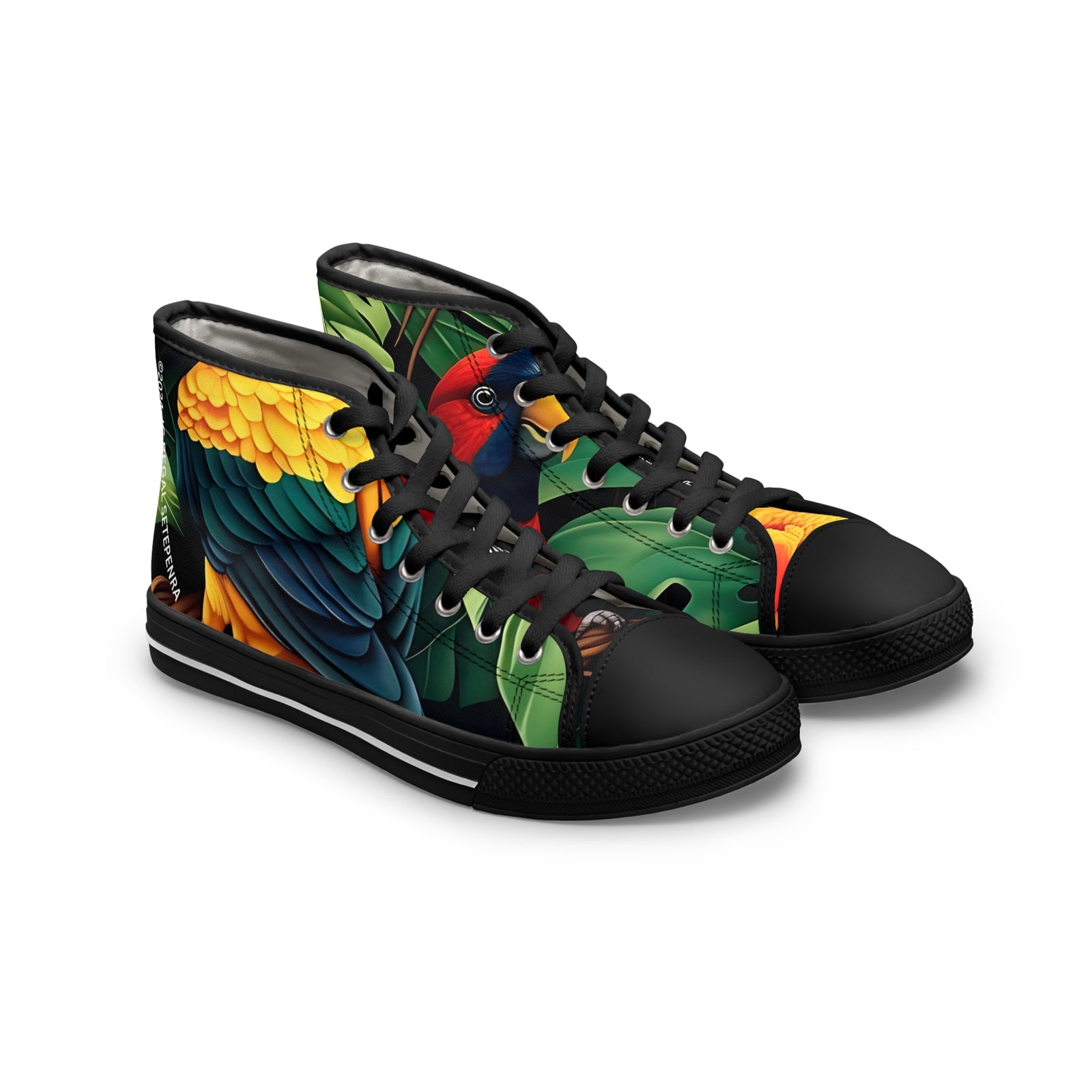 Tri-Parrot Women's High Top Sneakers SETEPENRA Shoes.