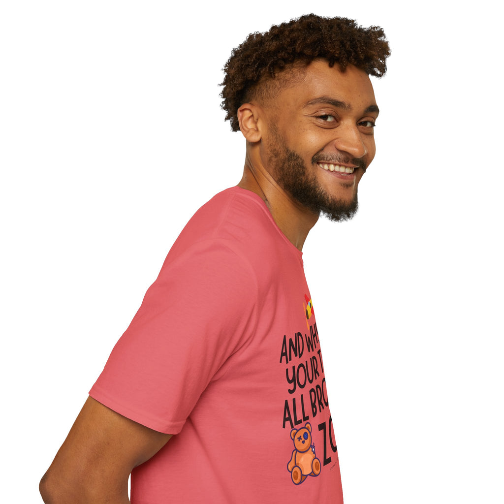 And Why Are Your Toys All Broken Zola? Unisex Softstyle T-Shirt