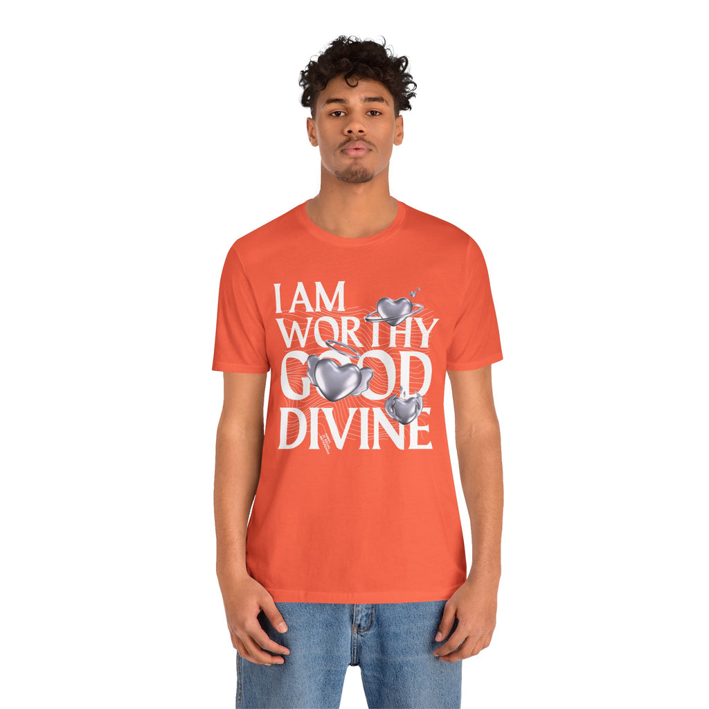 I AM WORTHY GOOD DIVINE Unisex Jersey Short Sleeve Tee SETEPENRA T-Shirt.