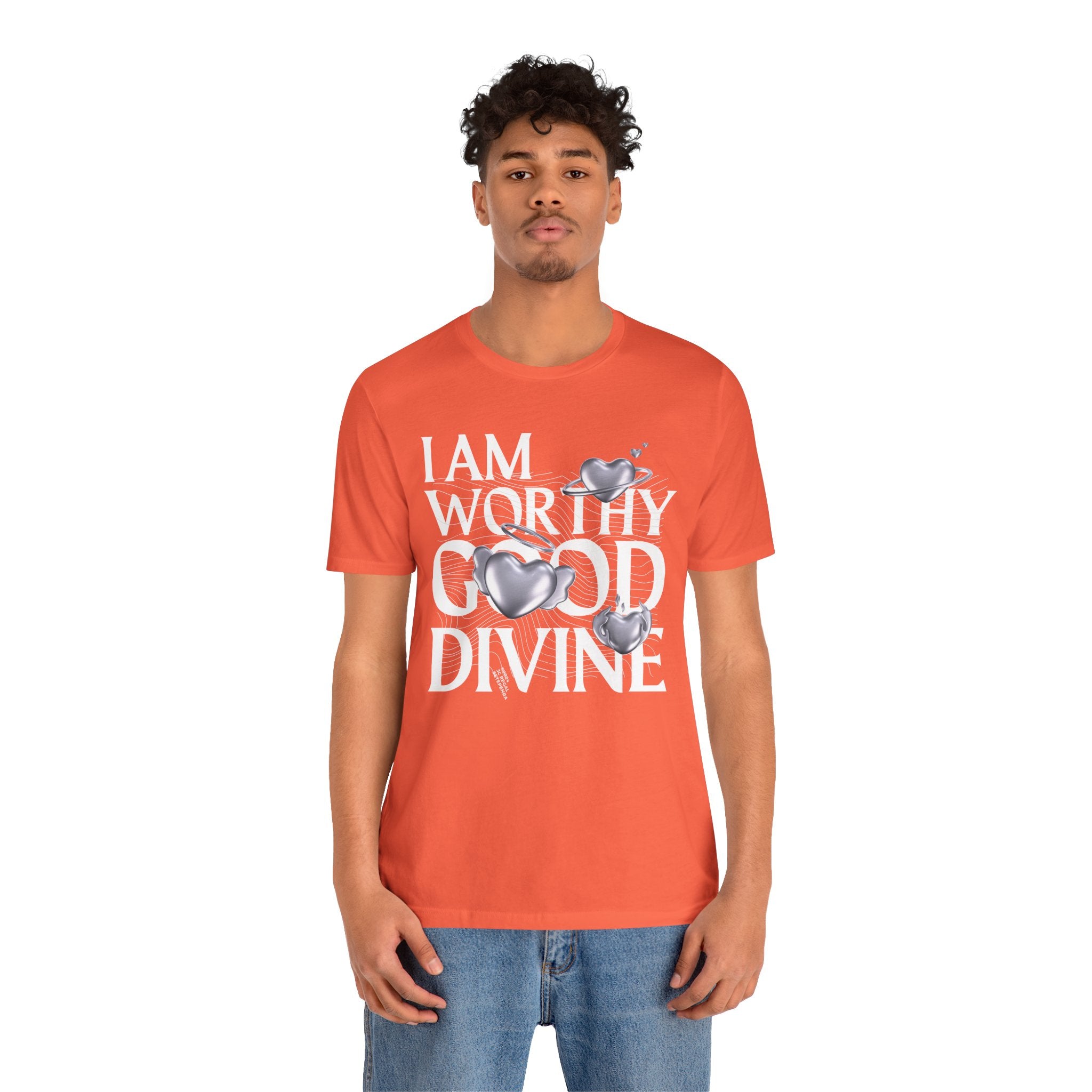I AM WORTHY GOOD DIVINE Unisex Jersey Short Sleeve Tee SETEPENRA T-Shirt.