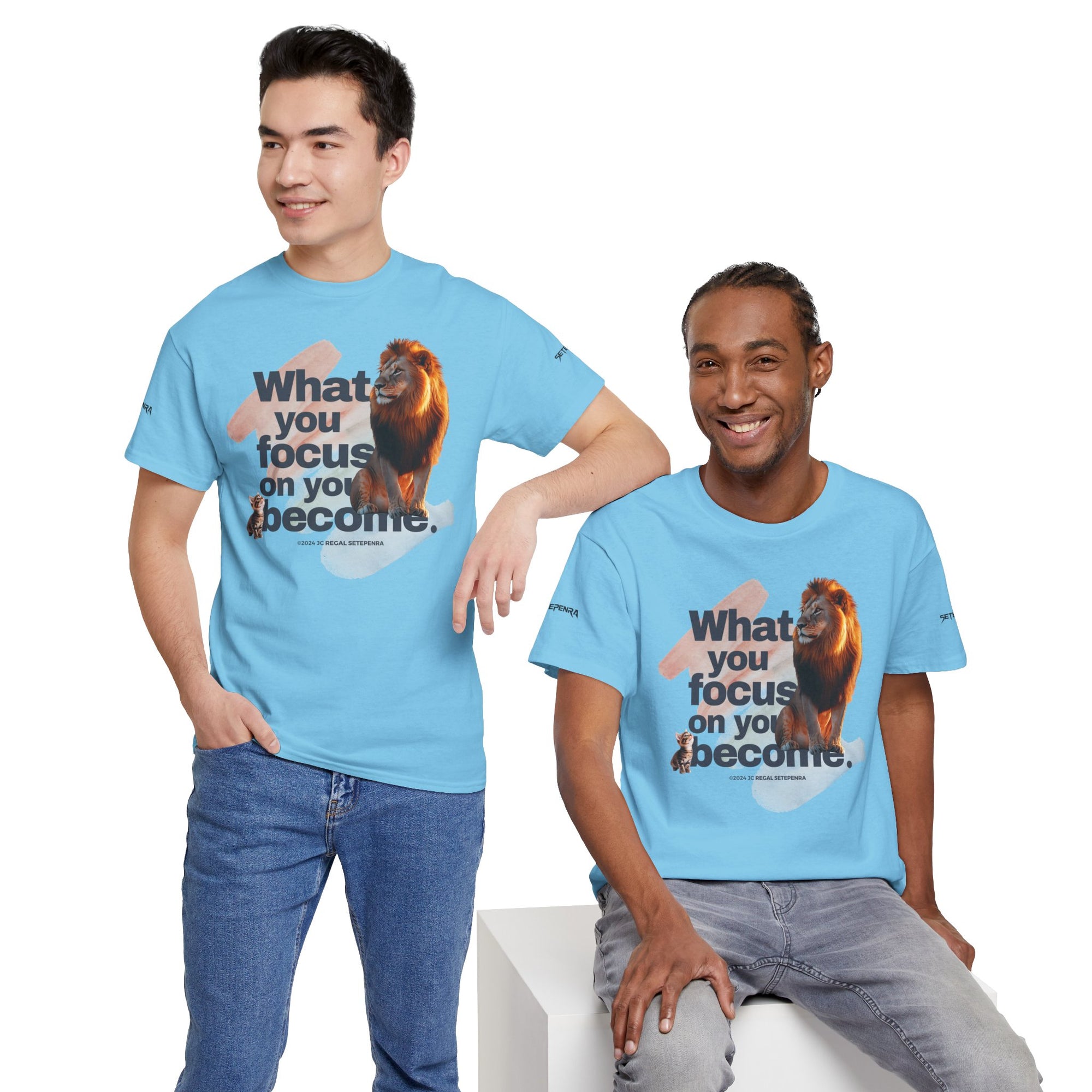 What You Focus On You Become Unisex Heavy Cotton Tee