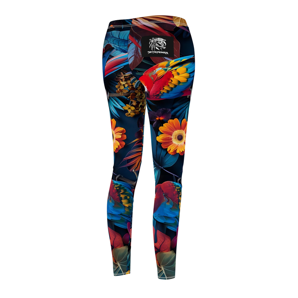 Tropican Retreat (Scene 3) Women's Cut & Sew Casual Leggings SETEPENRA All Over Prints.