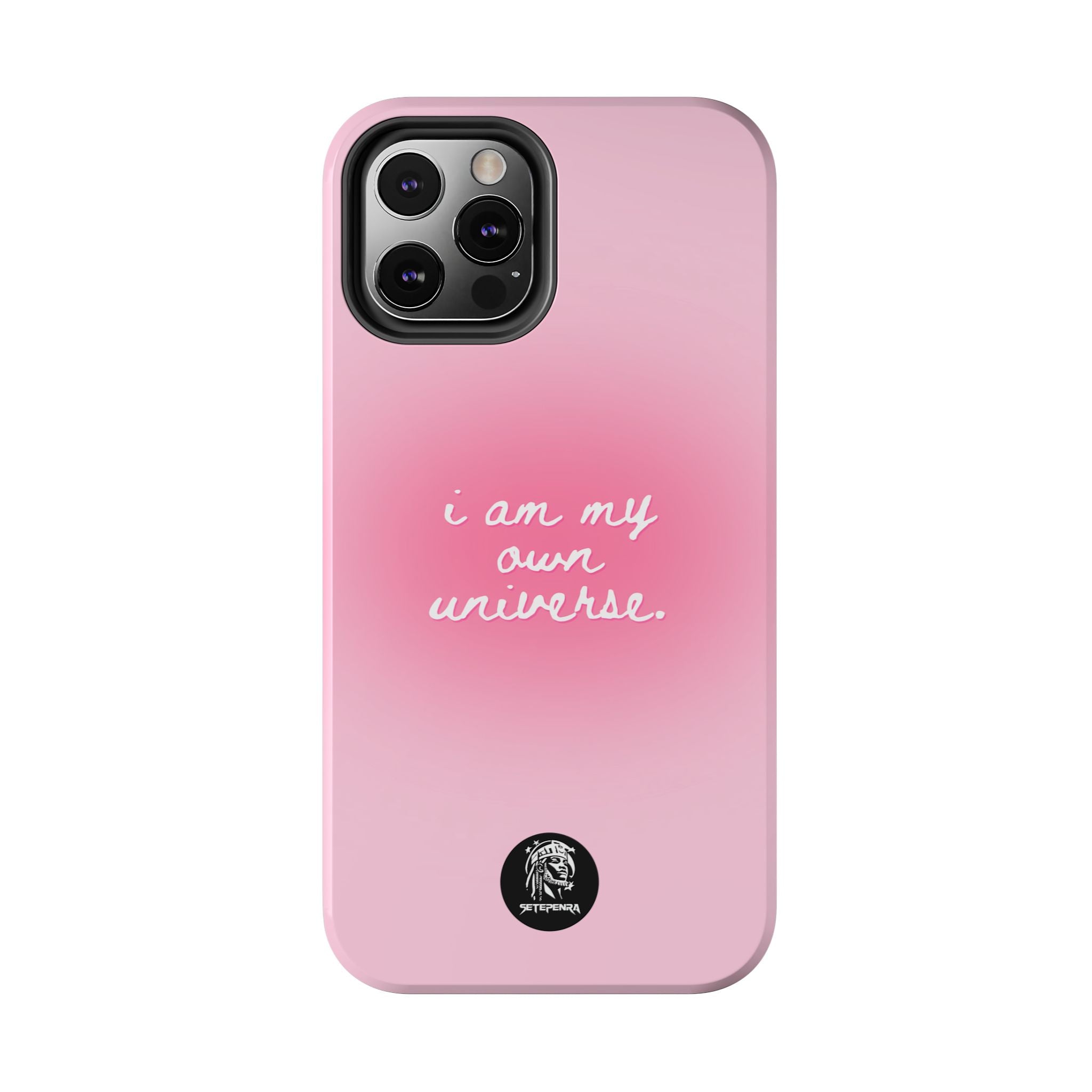 I Am My Own Universe Tough Phone Case (For iPhone, Galaxy & More) - Light Pink