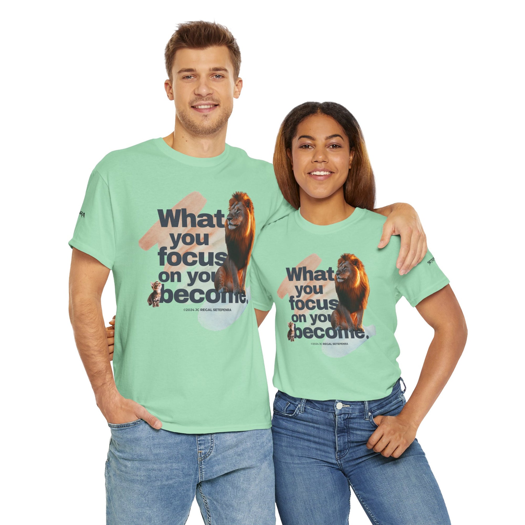 What You Focus On You Become Unisex Heavy Cotton Tee