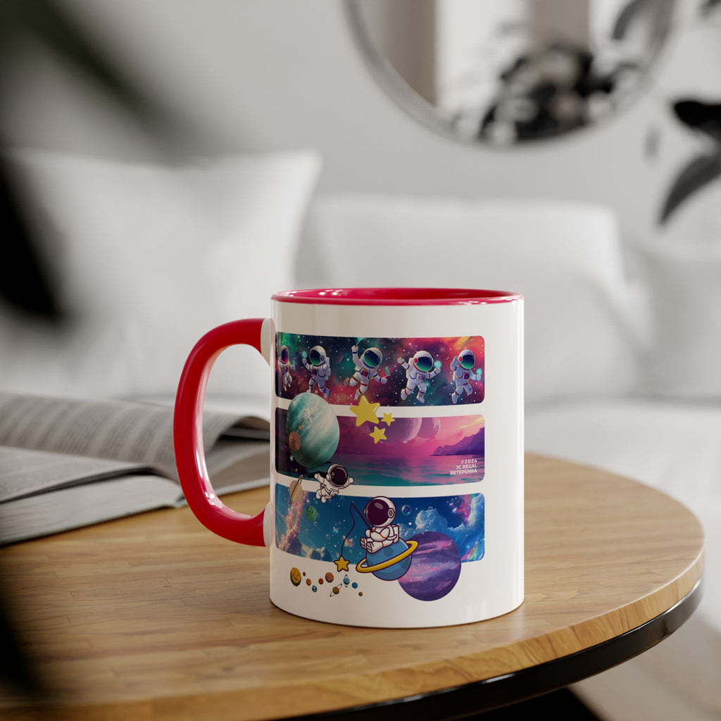 Astro Cosmo Accent Mug, 11oz (Various Colors)