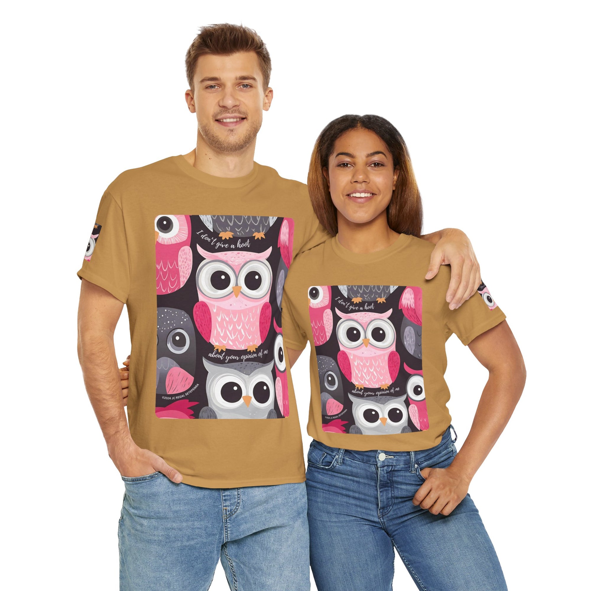 Don't Give A Hoot Unisex Heavy Cotton Tee