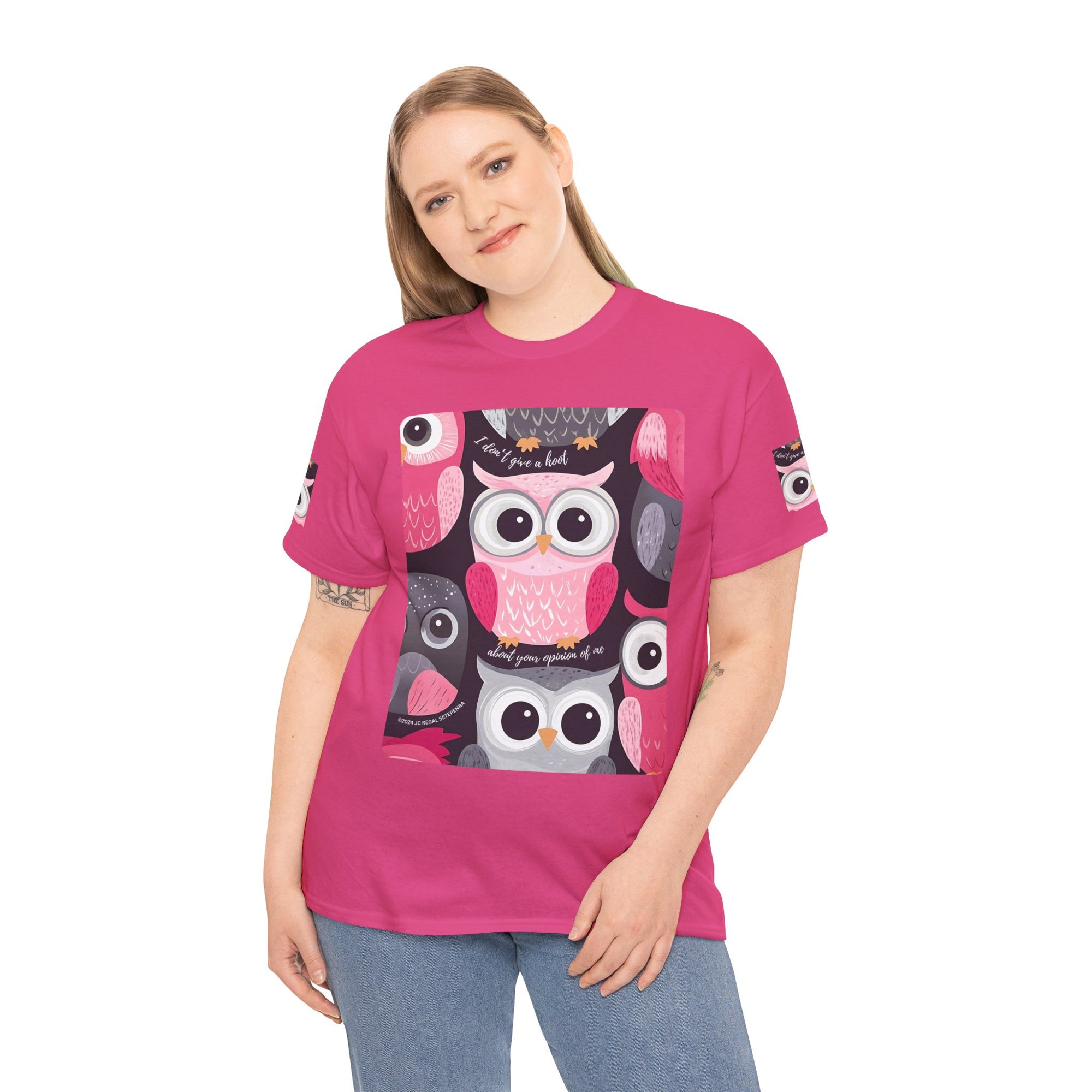 Don't Give A Hoot Unisex Heavy Cotton Tee