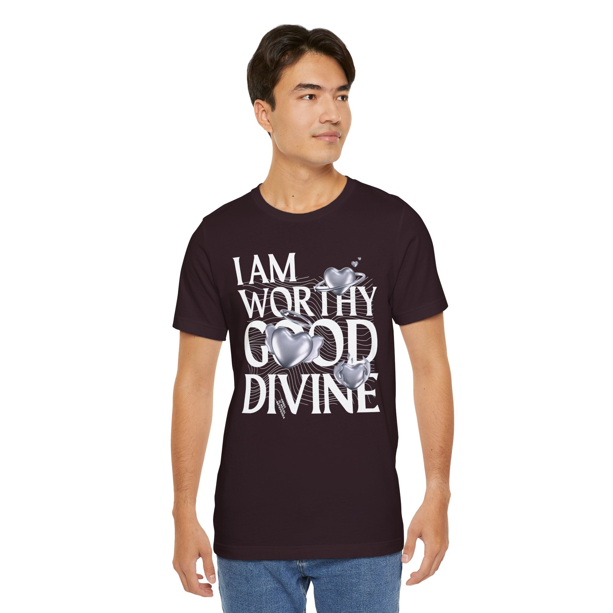 I AM WORTHY GOOD DIVINE Unisex Jersey Short Sleeve Tee