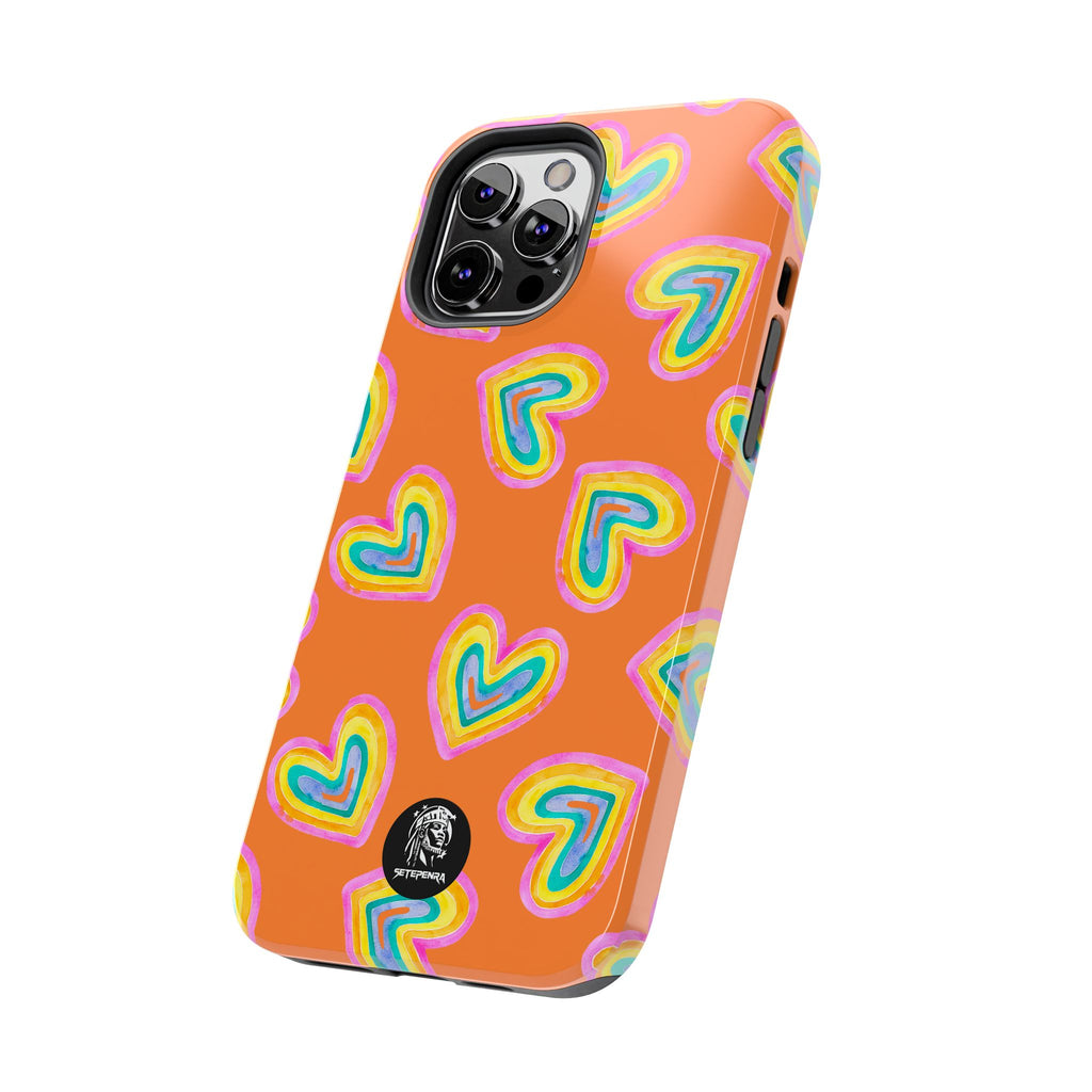 Rainbow Heart Tough Phone Case (For iPhone, Galaxy & More) - Crusta