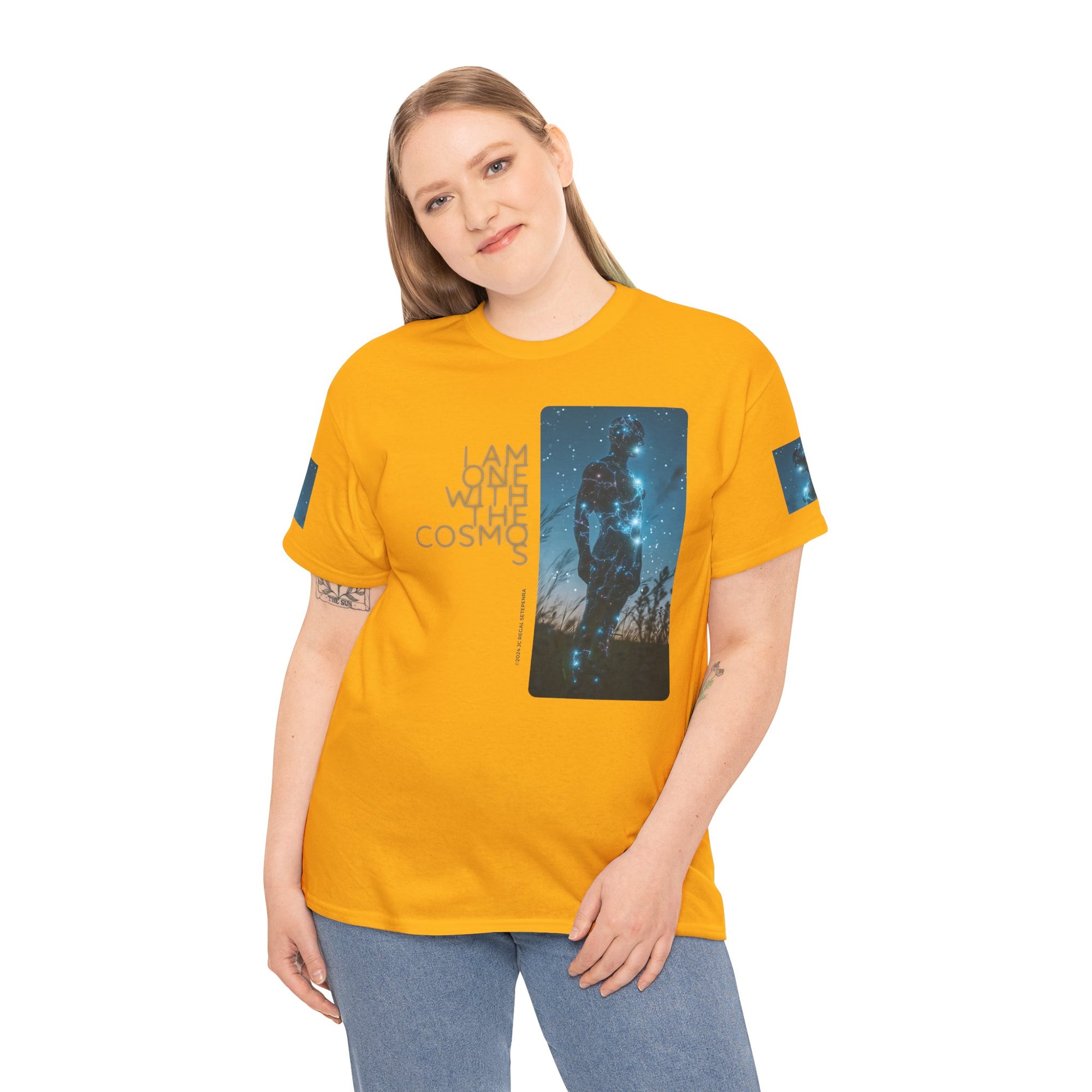 One With The Cosmos Unisex Heavy Cotton Tee