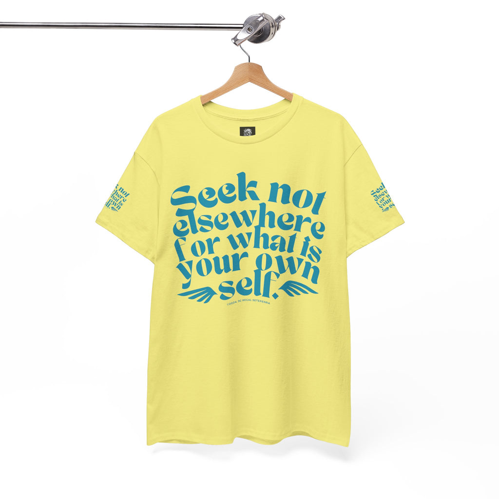 Seek Not Elsewhere (Aqua Edition) Unisex Heavy Cotton Tee