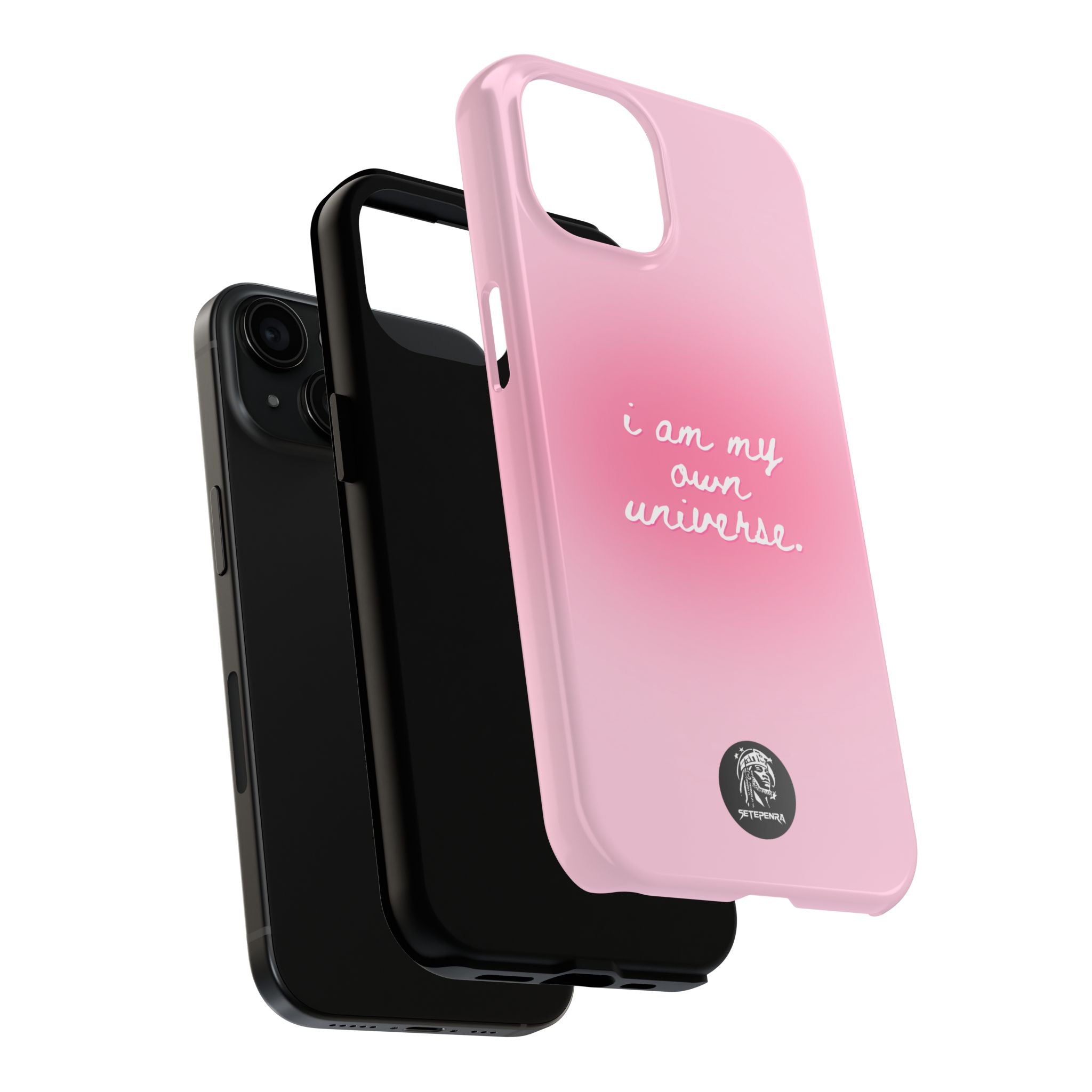 I Am My Own Universe Tough Phone Case (For iPhone, Galaxy & More) - Light Pink