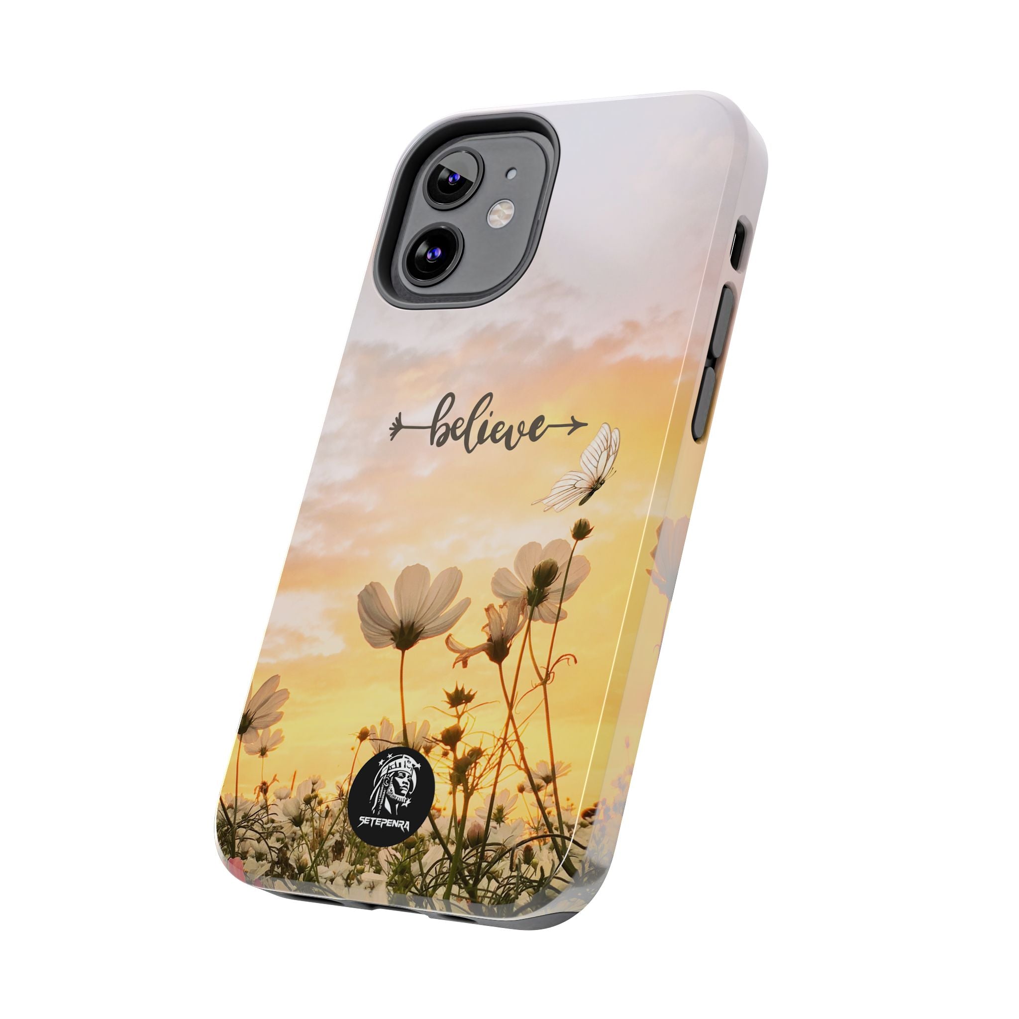 Believe Tough Phone Case (For iPhone, Galaxy & More) - Aesthetic Flower