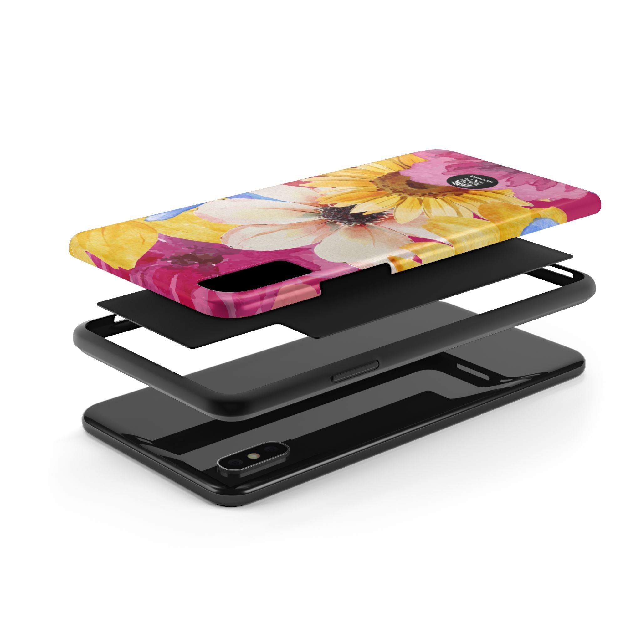 Watercolor Flowers Tough Phone Case (For iPhone, Galaxy & More)