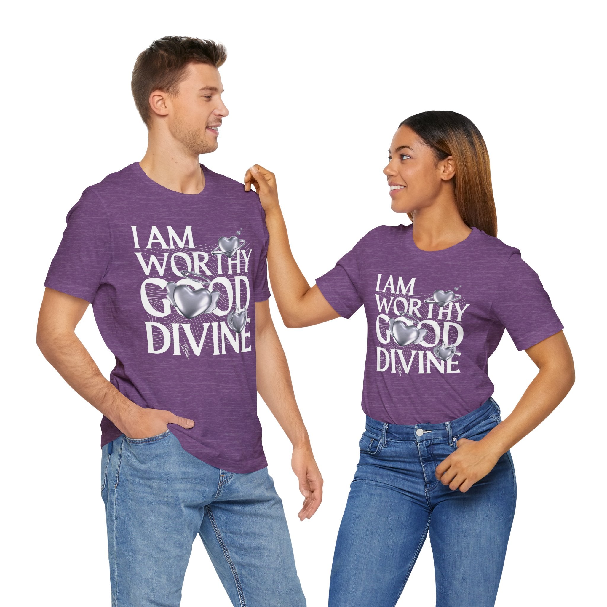 I AM WORTHY GOOD DIVINE Unisex Jersey Short Sleeve Tee