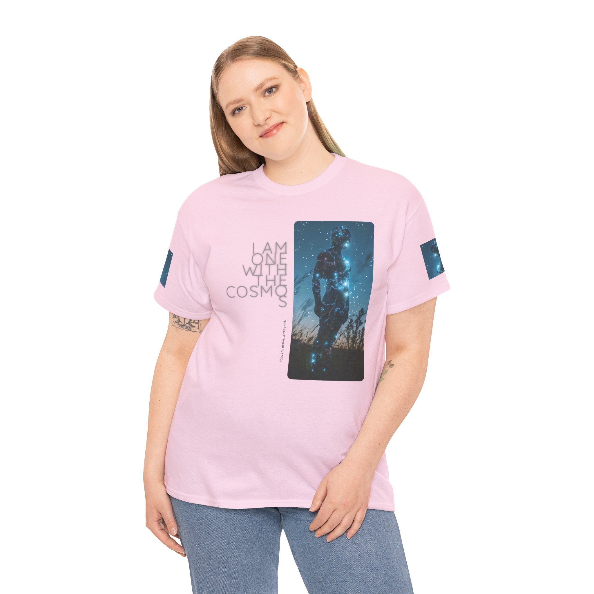 One With The Cosmos Unisex Heavy Cotton Tee