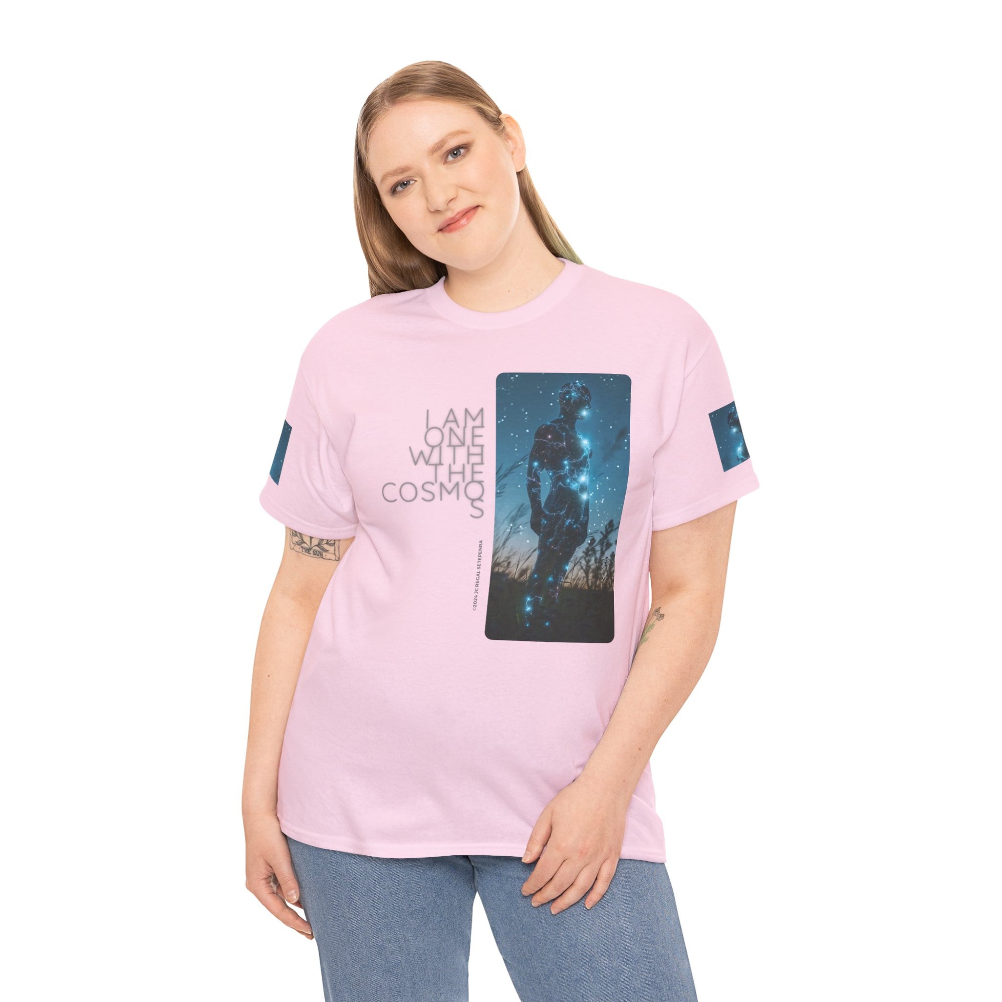 One With The Cosmos Unisex Heavy Cotton Tee