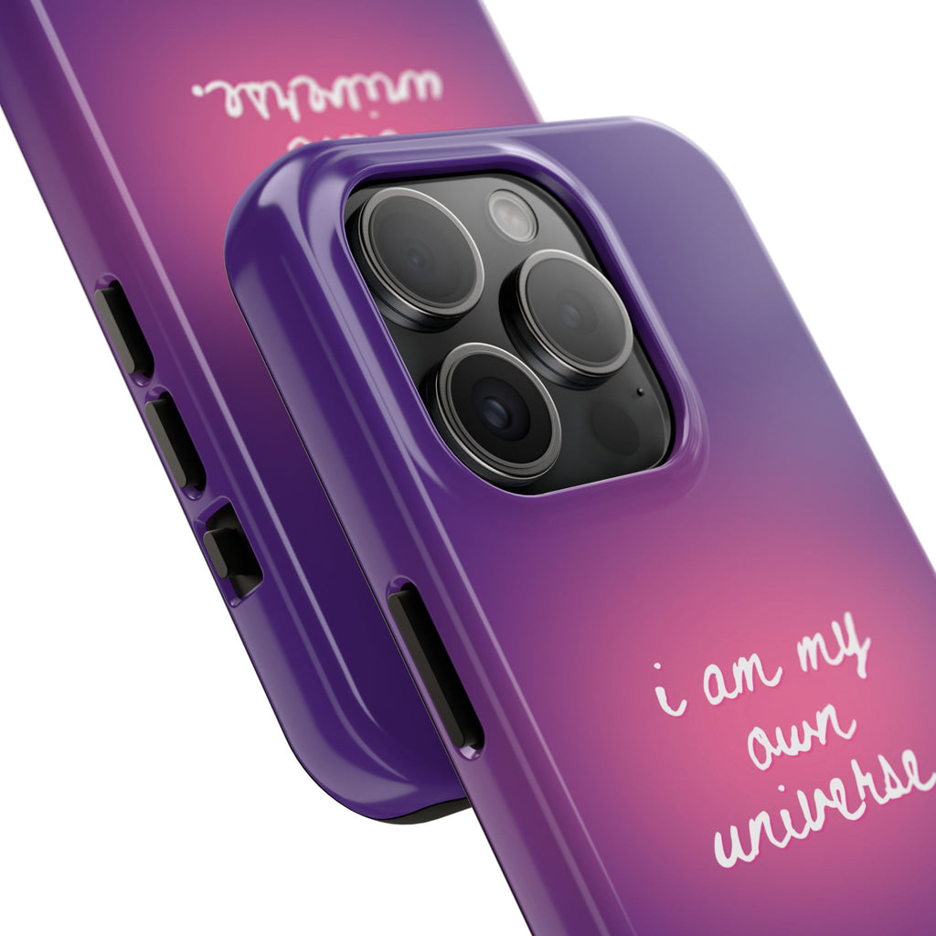 I Am My Own Universe Tough Phone Case (For iPhone, Galaxy & More) - Purple