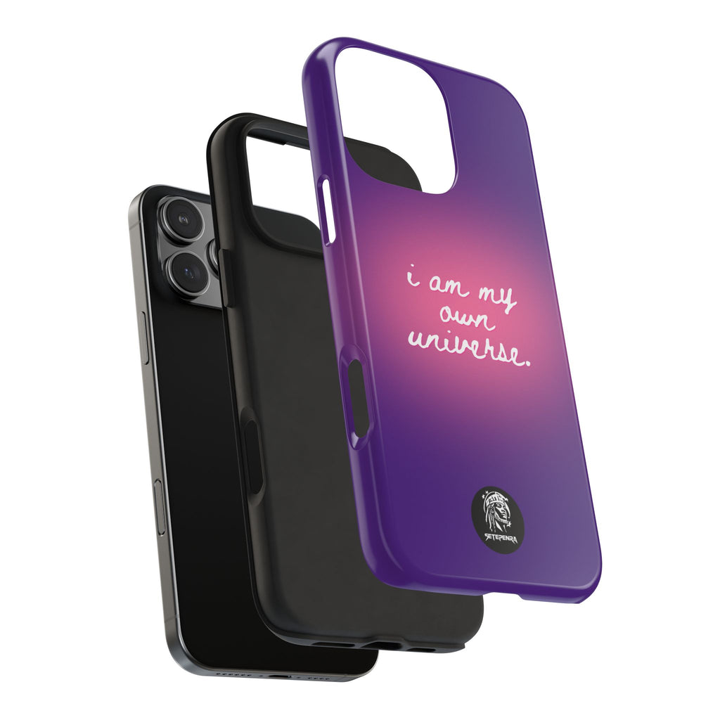 I Am My Own Universe Tough Phone Case (For iPhone, Galaxy & More) - Purple