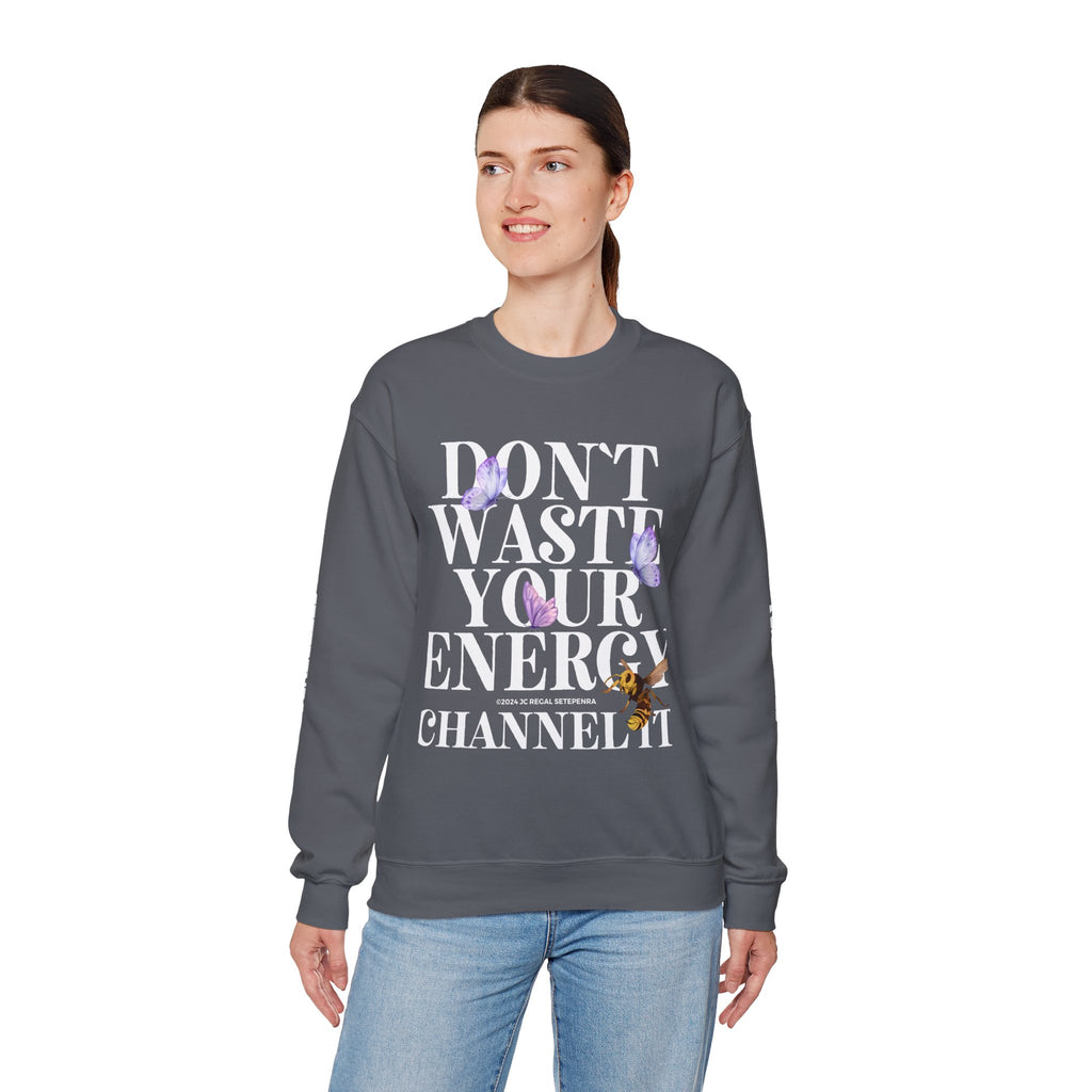 Channel It Unisex Heavy Blend™ Crewneck Sweatshirt (White Print)