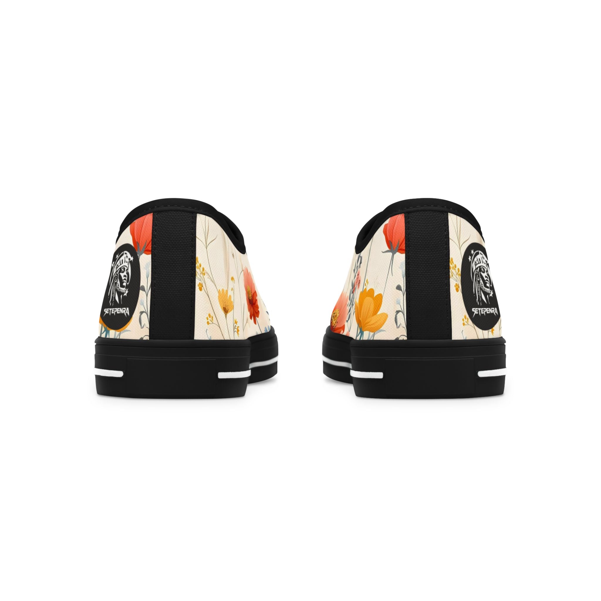 Flower Mist Women's Low Top Sneakers SETEPENRA Shoes.