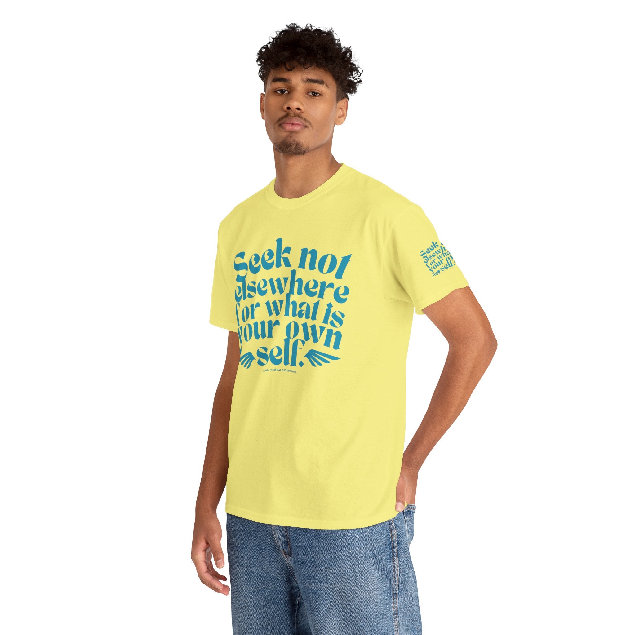 Seek Not Elsewhere (Aqua Edition) Unisex Heavy Cotton Tee