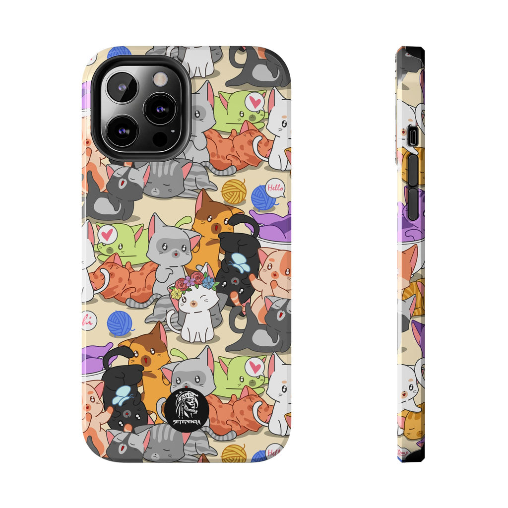 Cats A Lot Tough Phone Case (For iPhone, Galaxy & More) SETEPENRA Phone Case.