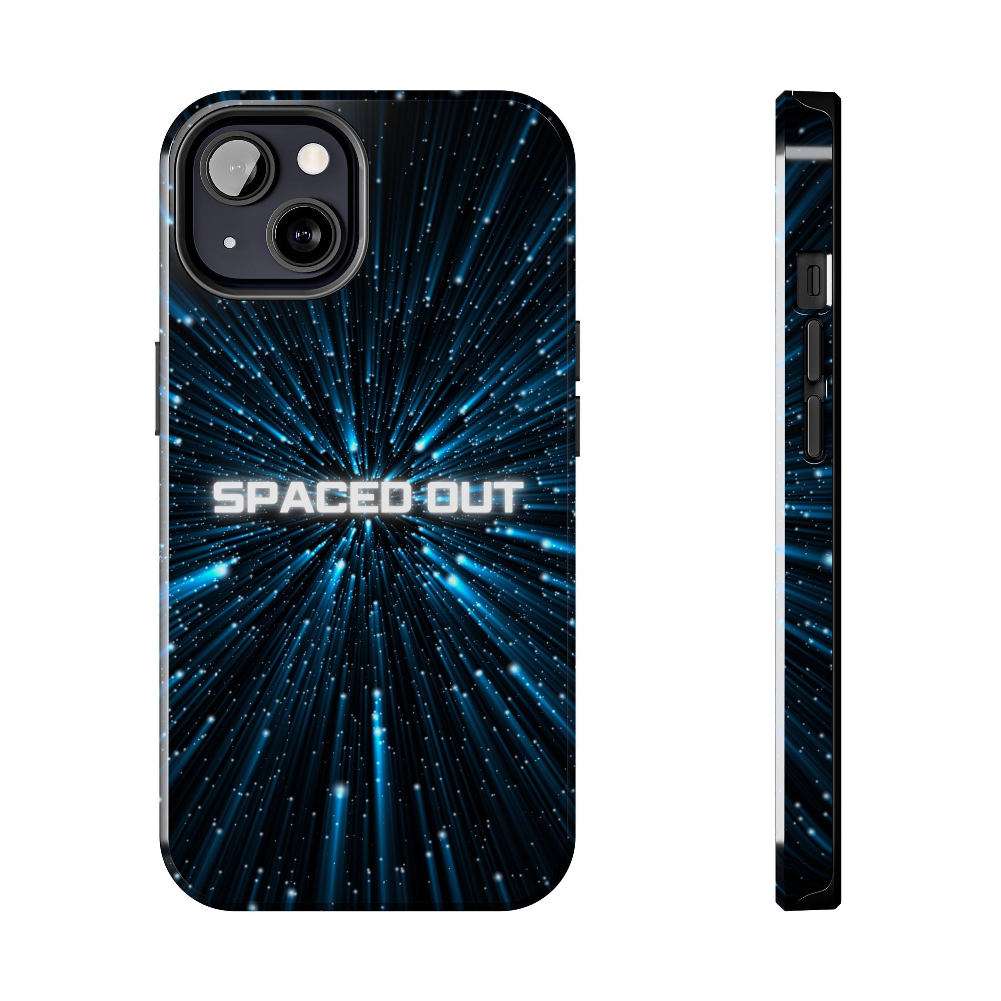 Spaced Out Tough Phone Case — Cosmic Space Warp Protective Cover