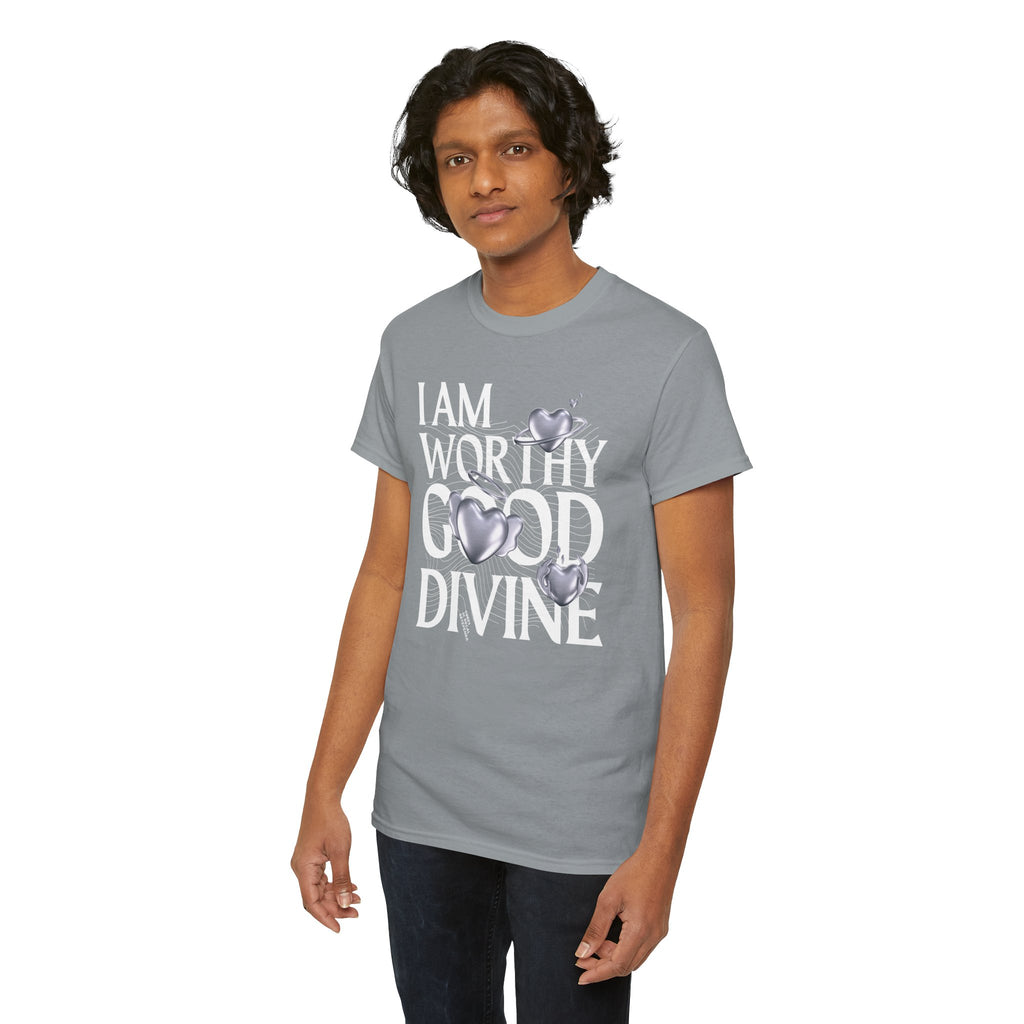 I AM WORTHY GOOD DIVINE Unisex Heavy Cotton Tee