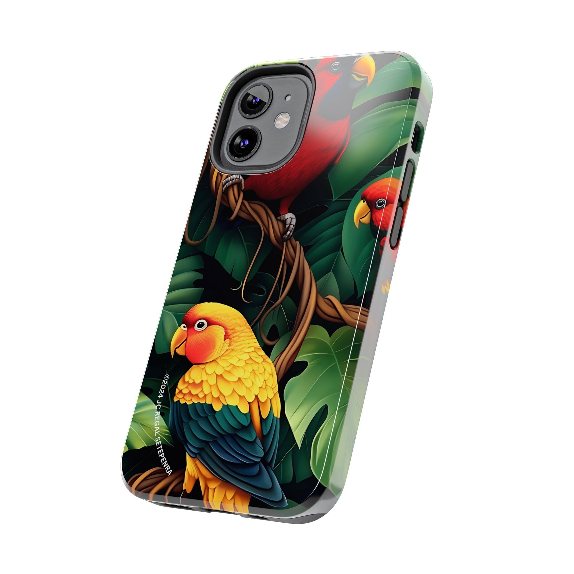 Tri-Parrot Tough Phone Case (For iPhone, Galaxy &amp; More)