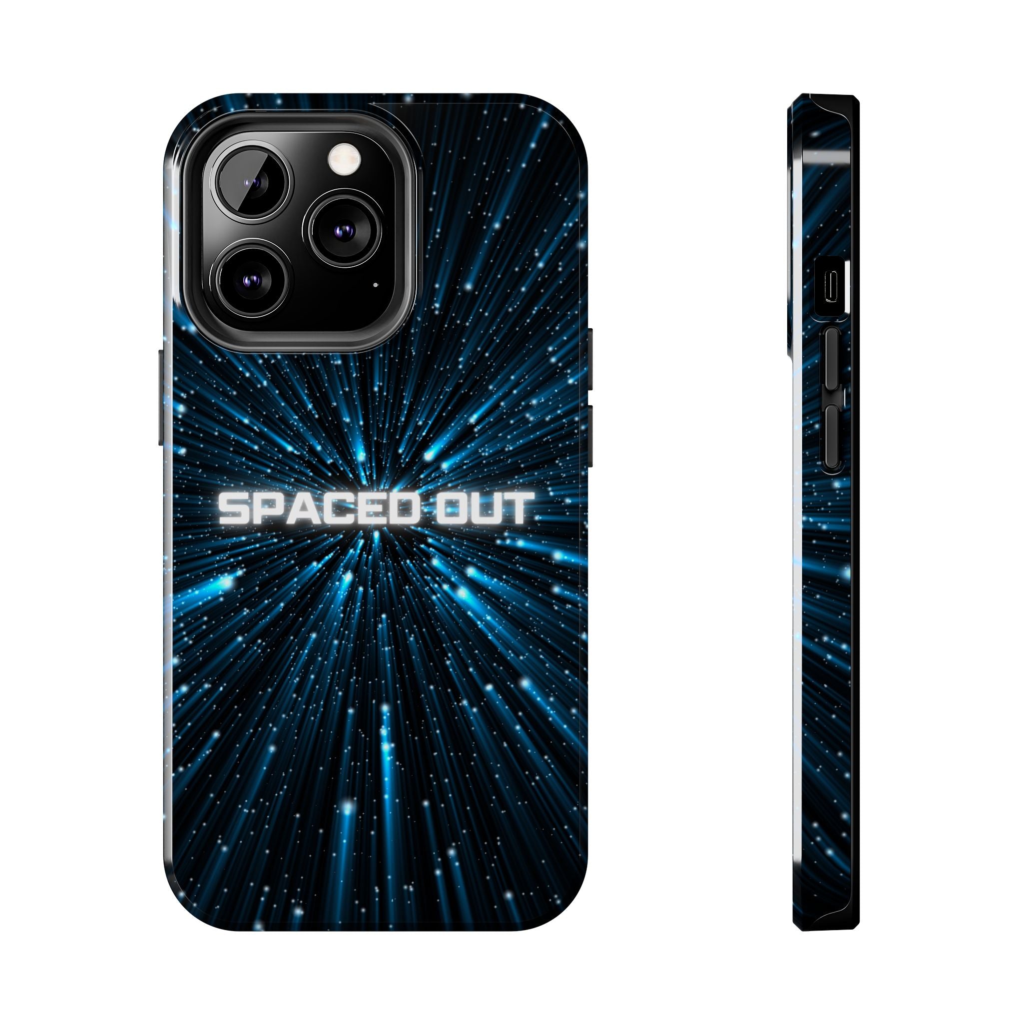 Spaced Out Tough Phone Case — Cosmic Space Warp Protective Cover