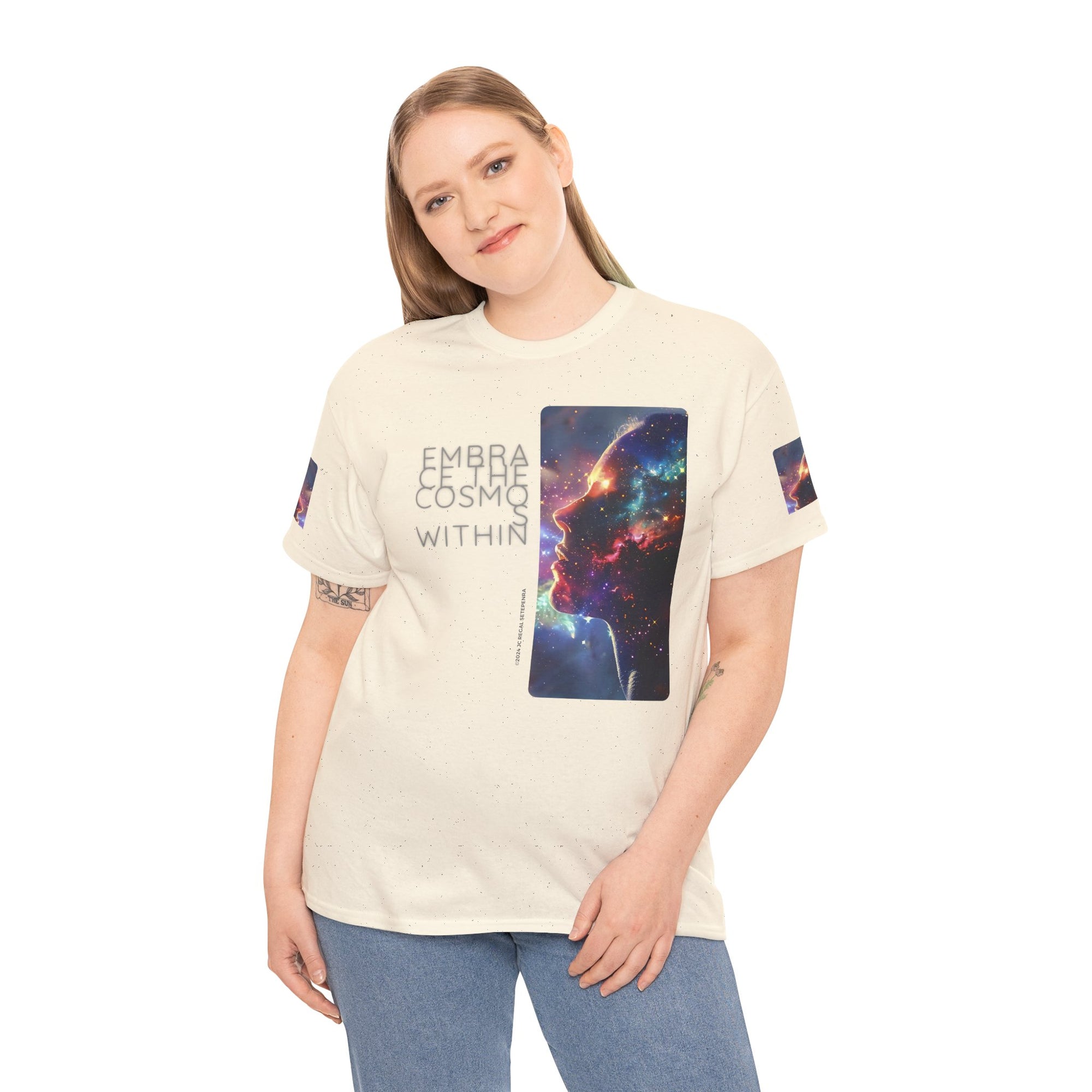 Embrace The Cosmos Within Unisex Heavy Cotton Tee