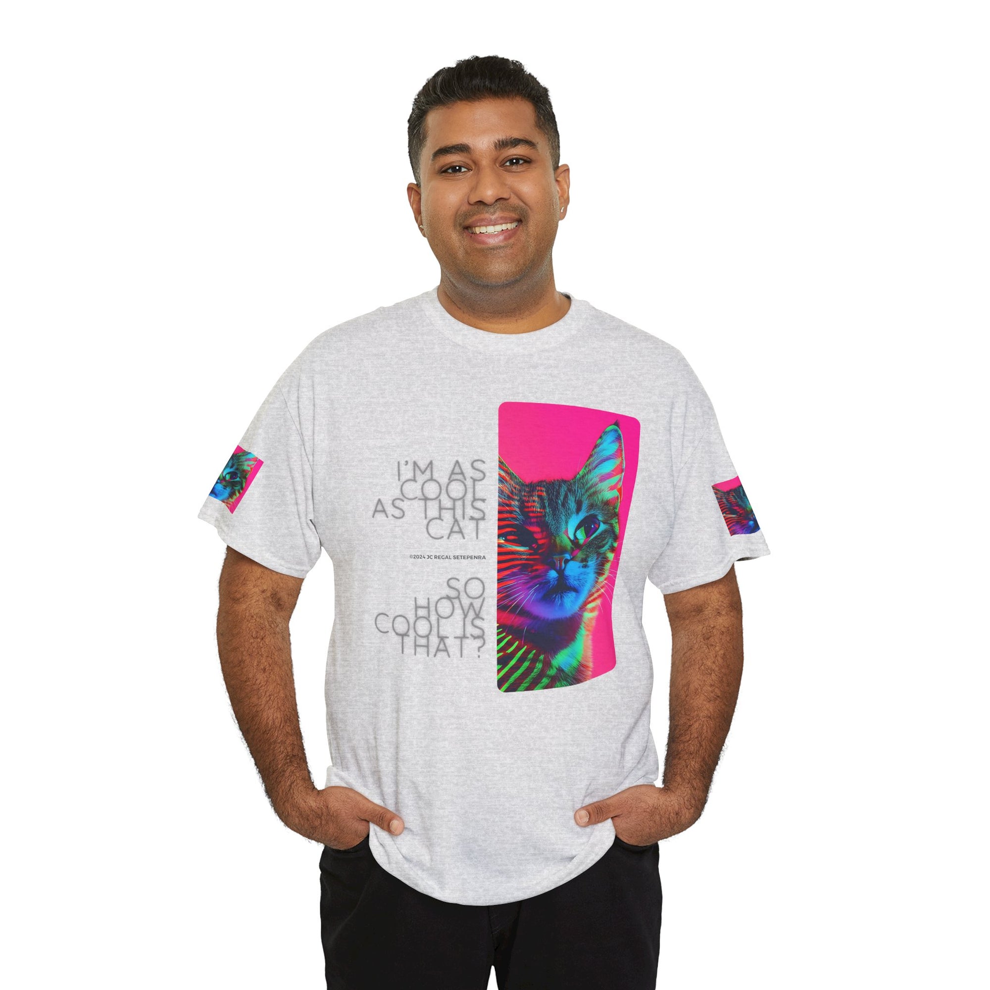 Cool Cat (Whiskers 2) Unisex Heavy Cotton Tee
