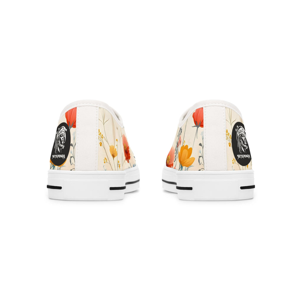 Flower Mist Women's Low Top Sneakers SETEPENRA Shoes.