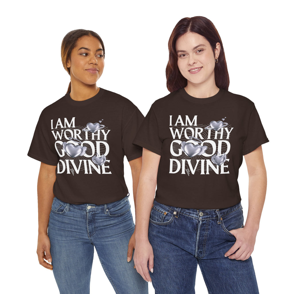 I AM WORTHY GOOD DIVINE Unisex Heavy Cotton Tee