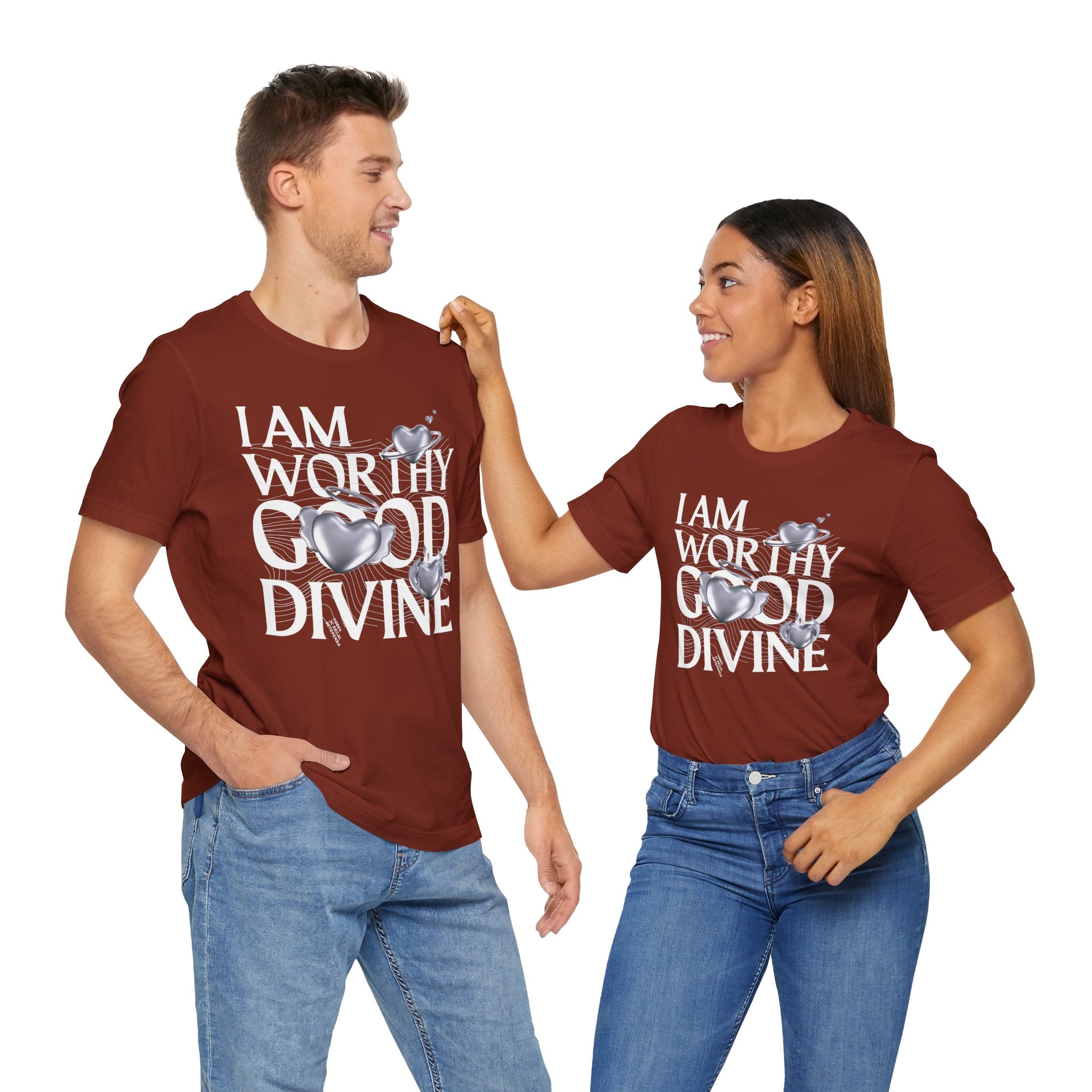 I AM WORTHY GOOD DIVINE Unisex Jersey Short Sleeve Tee