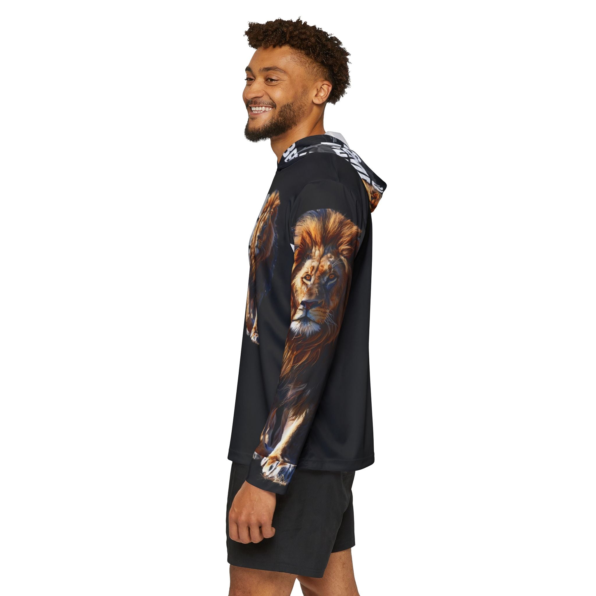 You Become What You Believe Men's Sports Warmup Hoodie (Black) SETEPENRA All Over Prints.