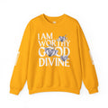 I AM WORTHY GOOD DIVINE Unisex Heavy Blend™ Crewneck Sweatshirt SETEPENRA Sweatshirt.