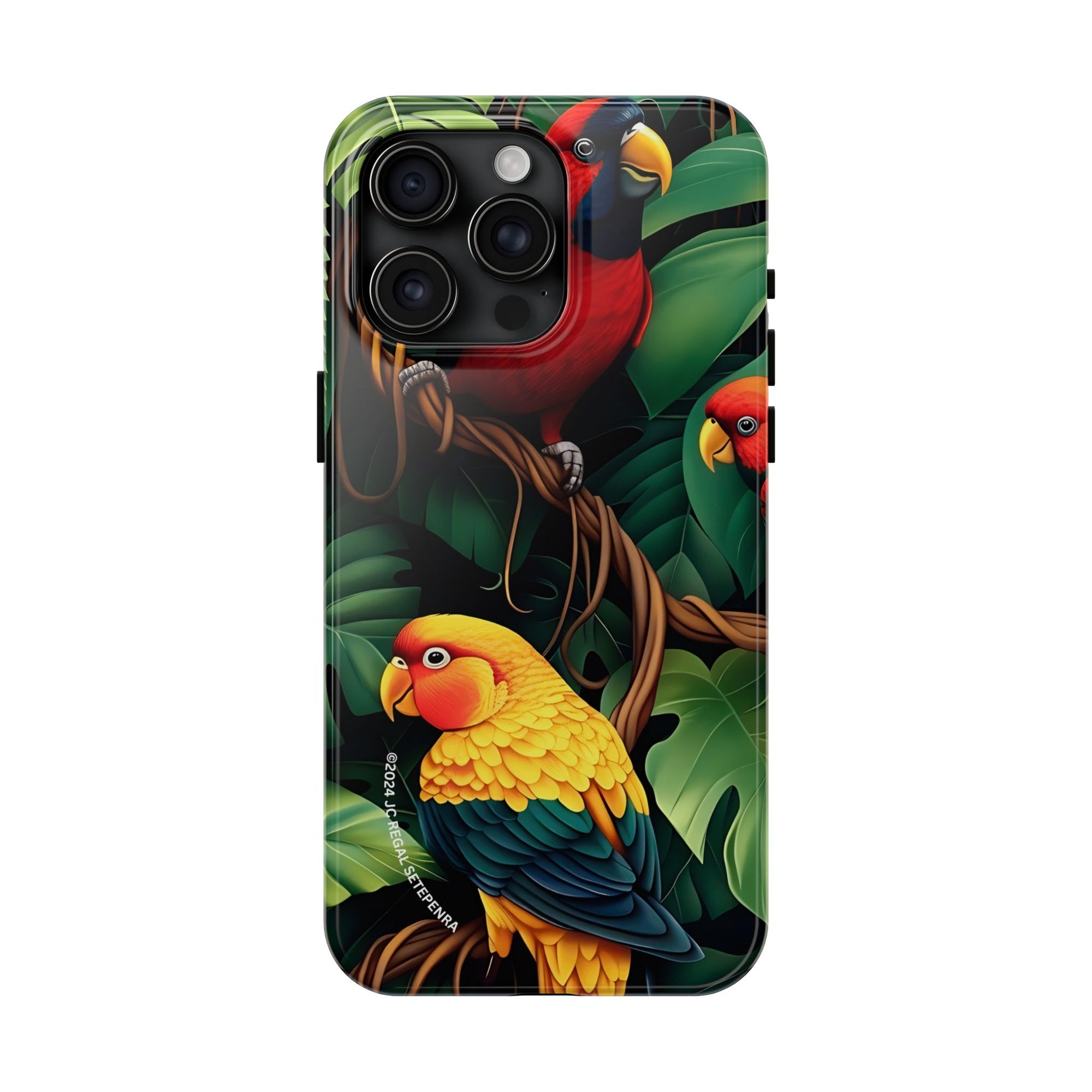 Tri-Parrot Tough Phone Case (For iPhone, Galaxy &amp; More)