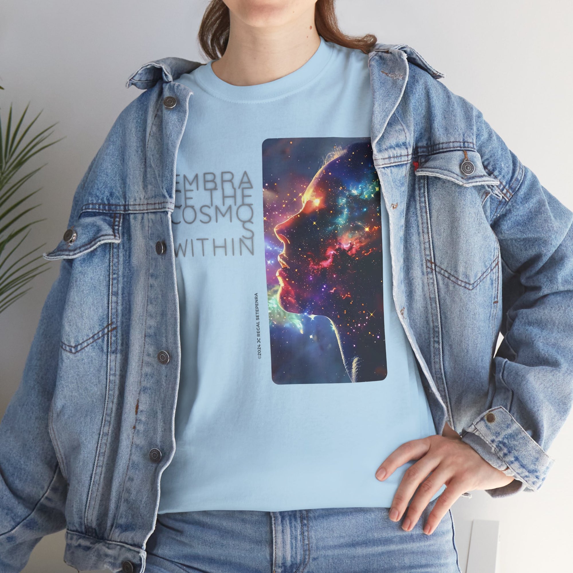 Embrace The Cosmos Within Unisex Heavy Cotton Tee