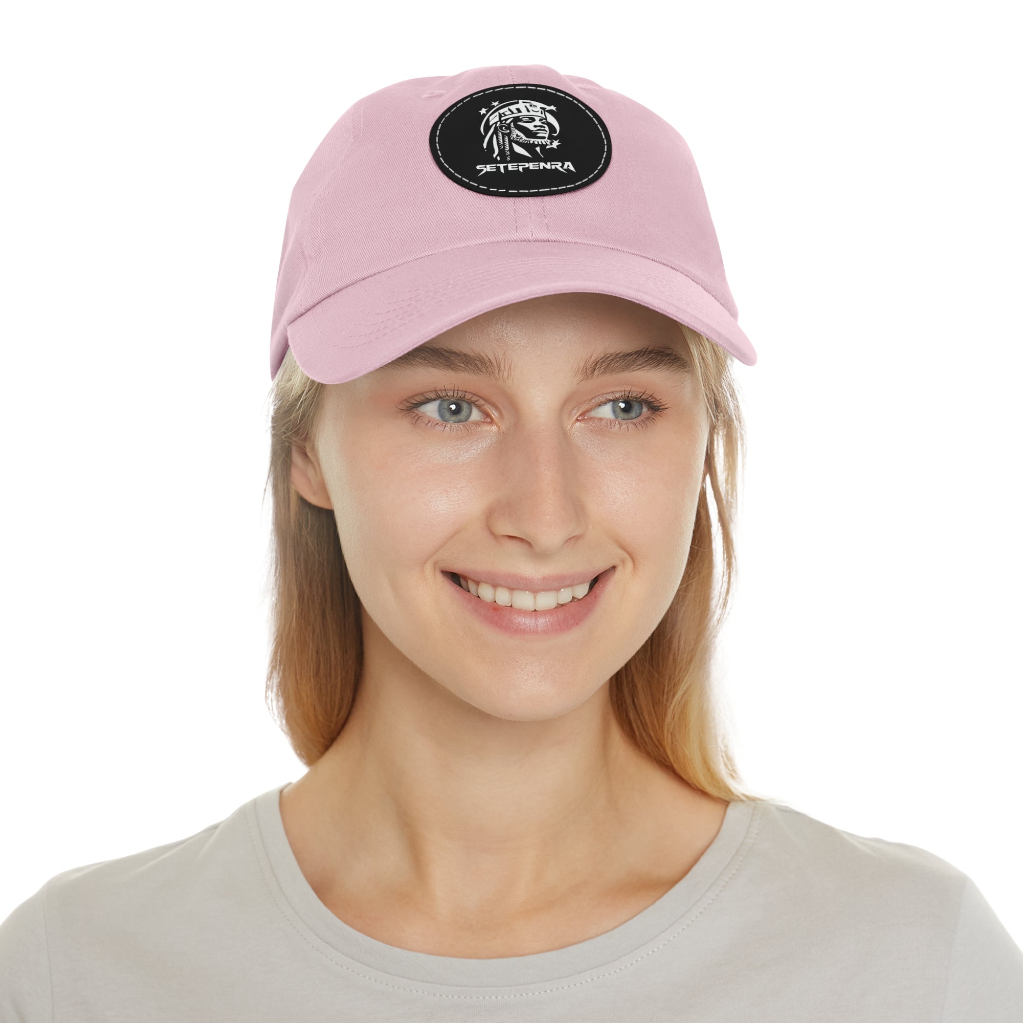 SETEPENRA Dad Hat with Leather Patch (Round)