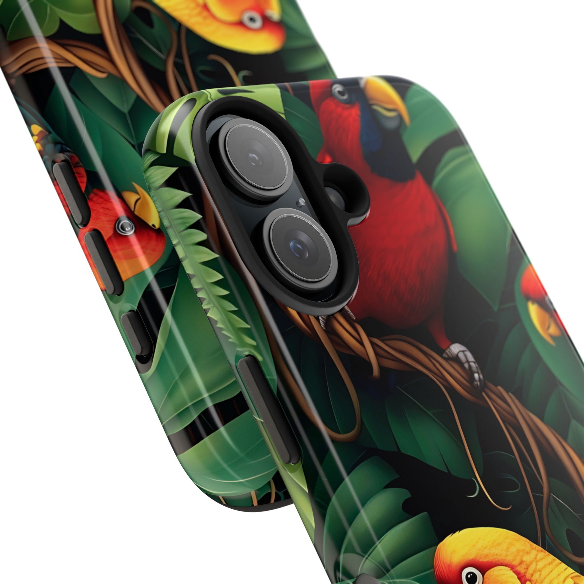 Tri-Parrot Tough Phone Case (For iPhone, Galaxy &amp; More)