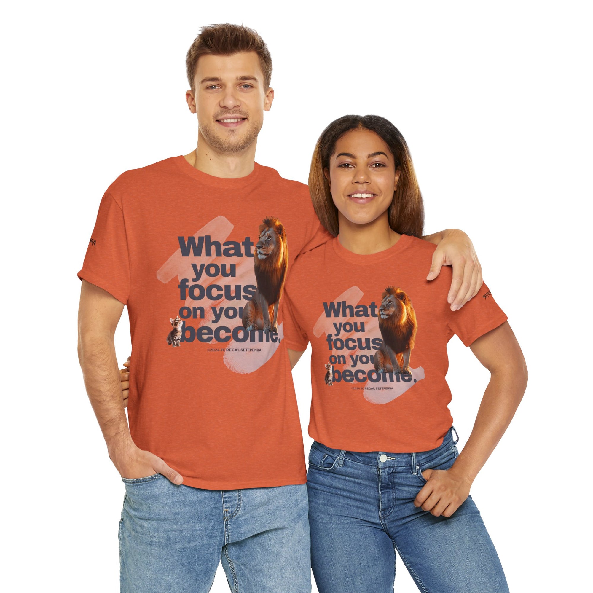 What You Focus On You Become Unisex Heavy Cotton Tee