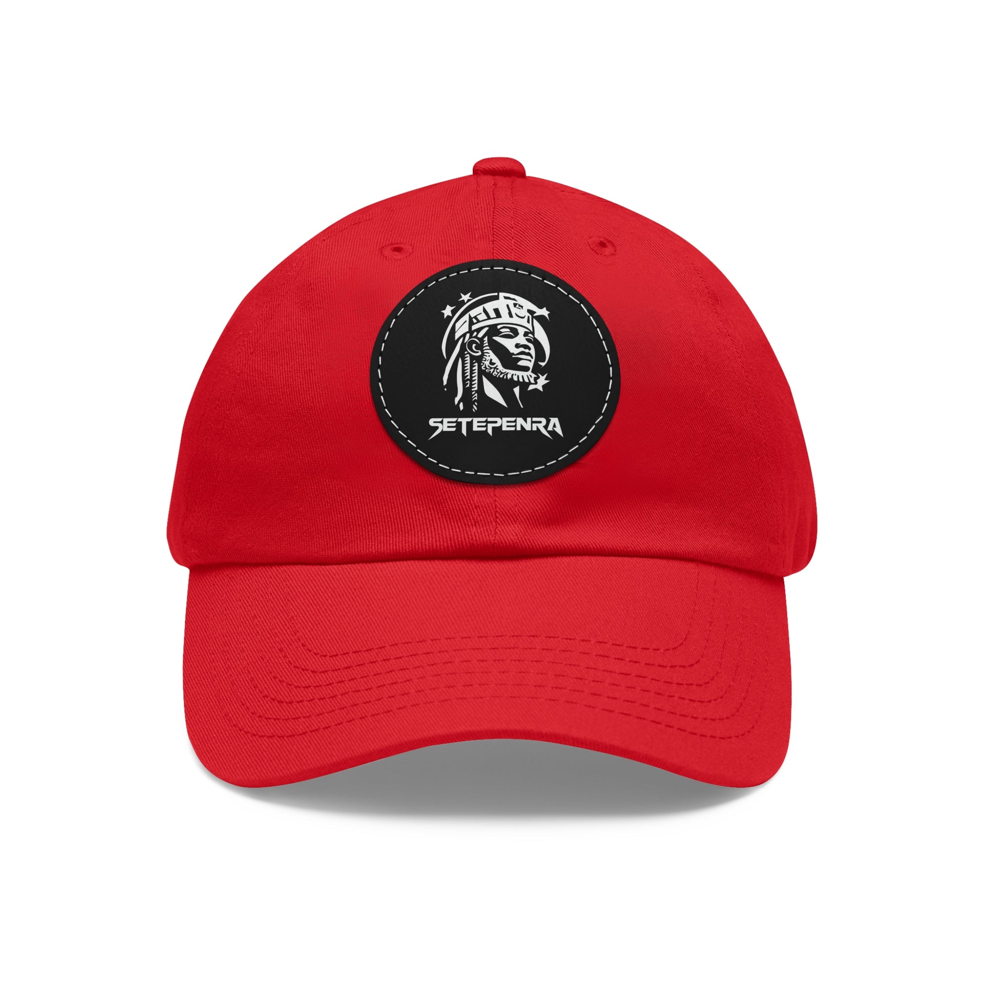 SETEPENRA Dad Hat with Leather Patch (Round) SETEPENRA Hats.